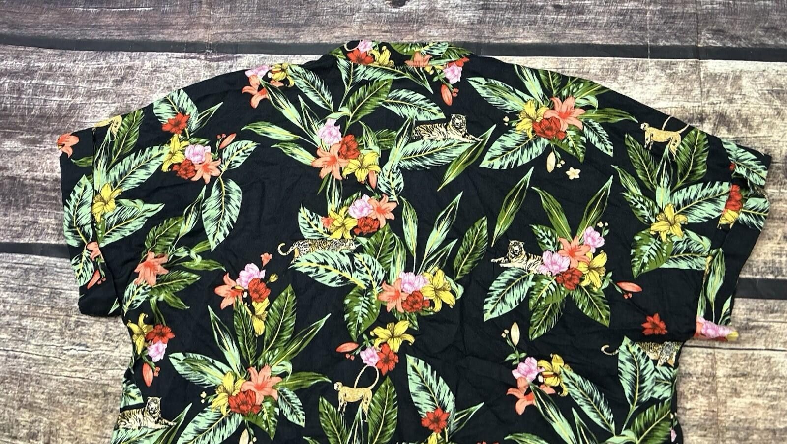 Charter Club Charter Club Luxury Top Womens Large Linen Floral Tie Front Size L / US 10 / IT 46 - 6 Thumbnail
