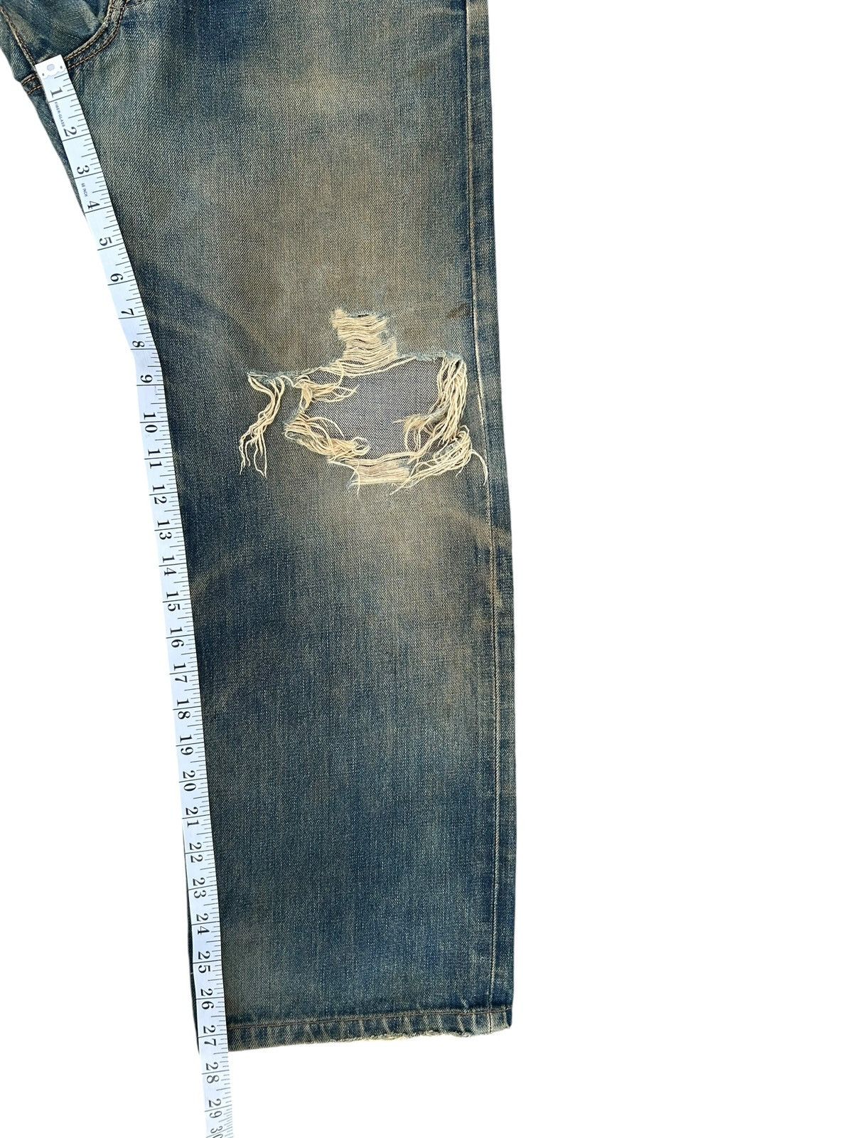 Kapital VINTAGE EDWIN 505X SELVEDGE RUSTY DISTRESSED DENIM JEANS Size US 32 / EU 48 - 23 Thumbnail