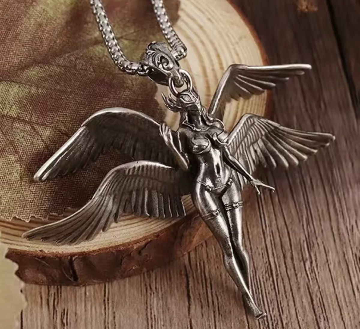 Vintage Sexy Angel Wings Necklace Size ONE SIZE - 2 Thumbnail