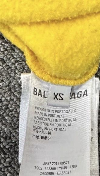 Balenciaga Balenciaga Yellow Hoodie K12 Size US XS / EU 42 / 0 - 7 Thumbnail