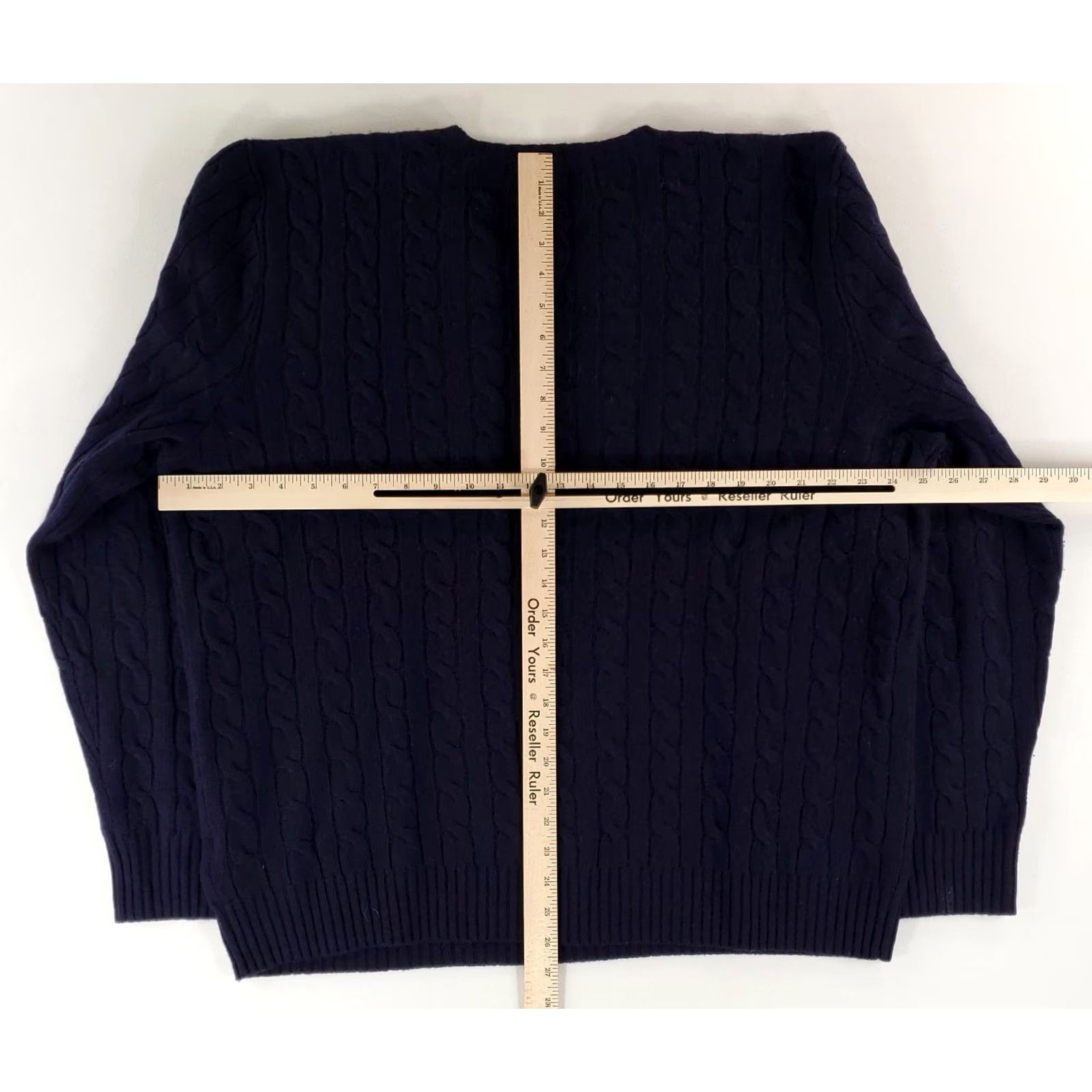 Polo Ralph Lauren Polo Ralph Lauren Sweater Cable-Knit Wool Cashmere Blend Blue Mens XXL Pullover Size US XXL / EU 58 / 5 - 7 Thumbnail