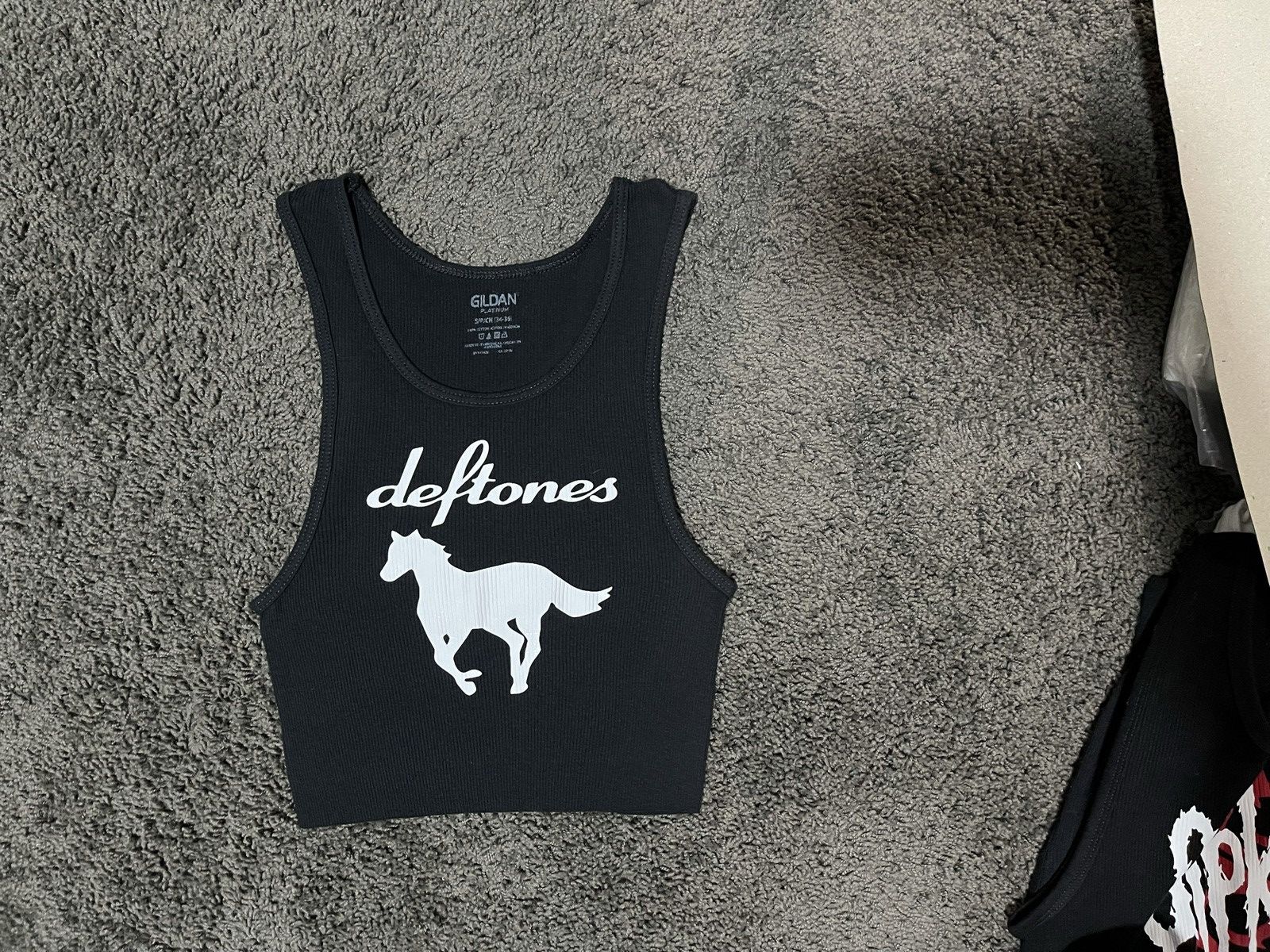 Band Tees Deftones Crop Top Shirt Size S / US 4 / IT 40 - 3 Thumbnail
