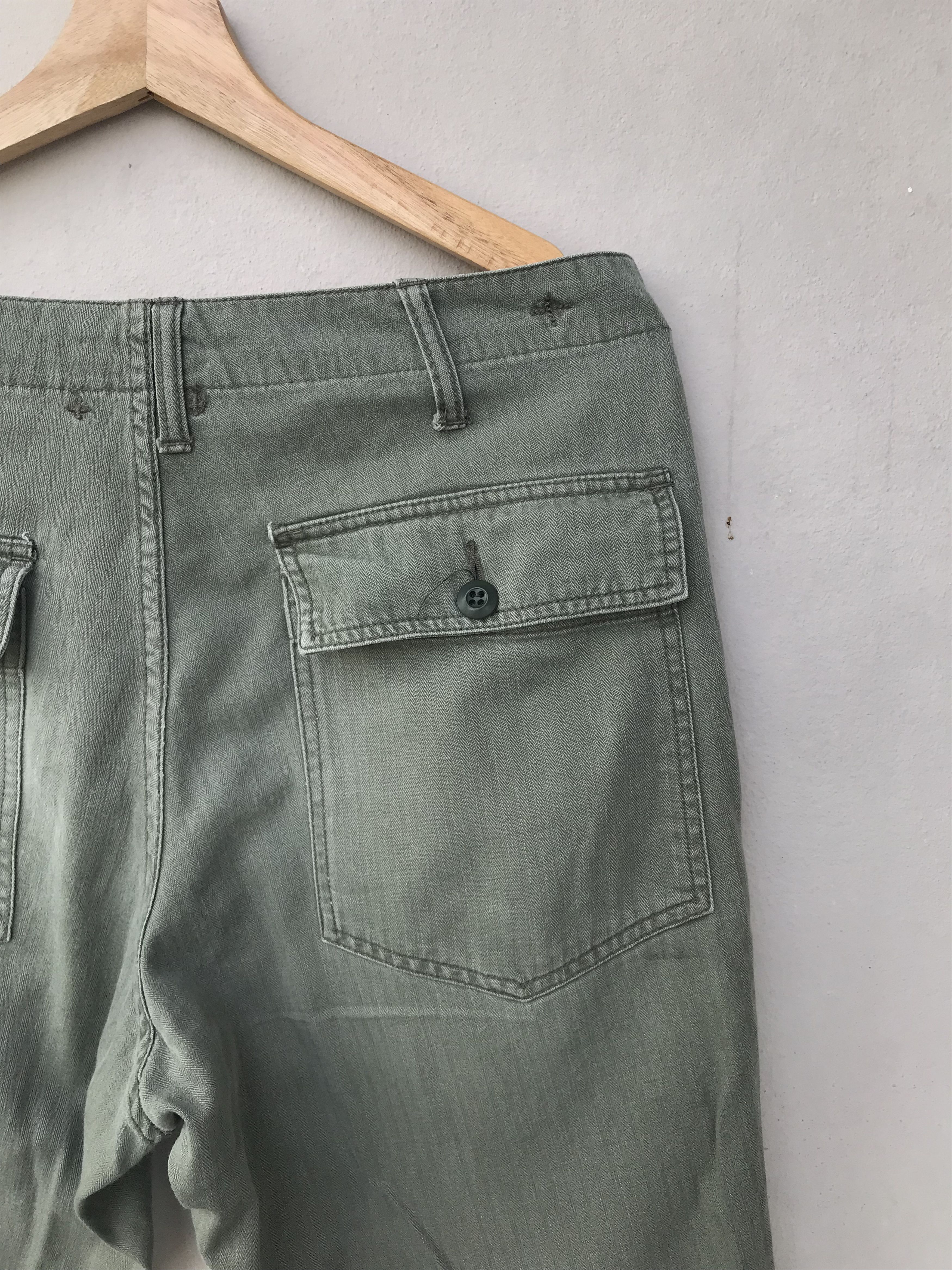 Vintage Vintage Distressed Beams Herringbone Baker Pants Size US 34 / EU 50 - 7 Thumbnail
