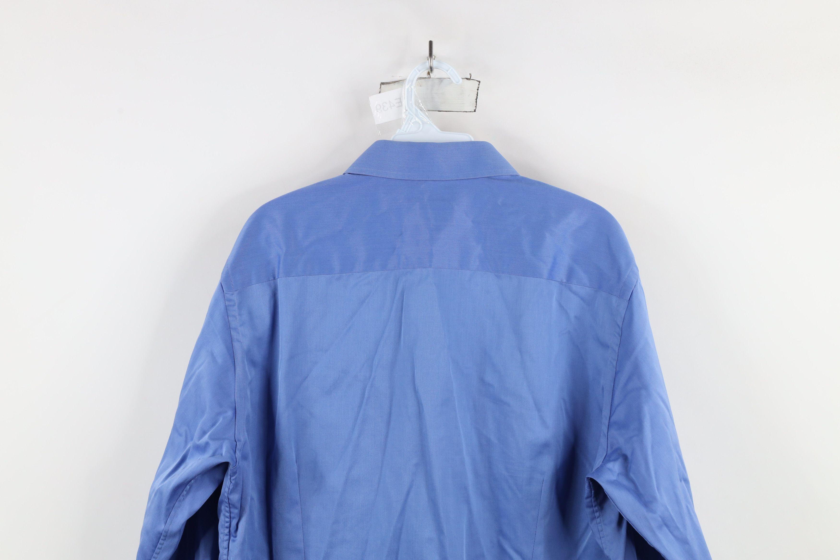 Eton × Vintage Eton Contemporary Long Sleeve Button Shirt Blue Cotton Size US M / EU 48-50 / 2 - 11 Thumbnail