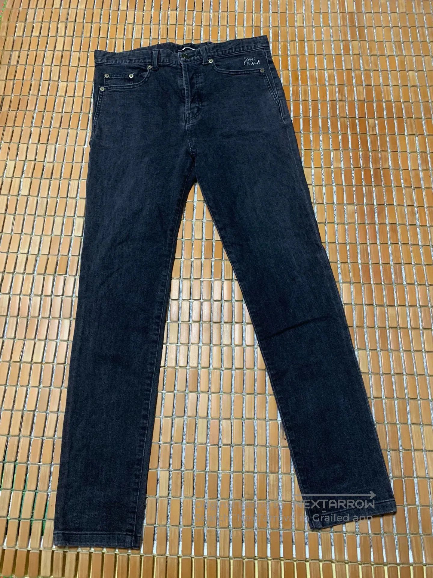Saint Laurent Paris Saint Laurent SLP Embroidered Washed Jeans. Size US 31 - 1 Thumbnail