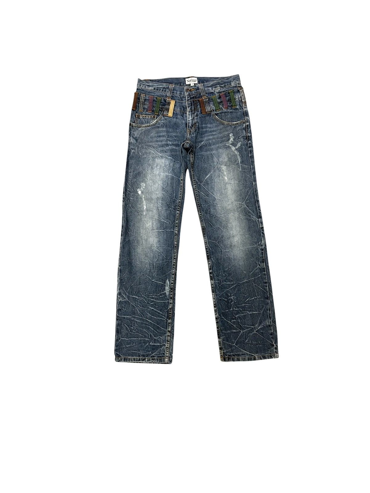Japanese Brand Japanese International World Streetwear Double Waist Denim Size US 30 / EU 46 - 1 Thumbnail