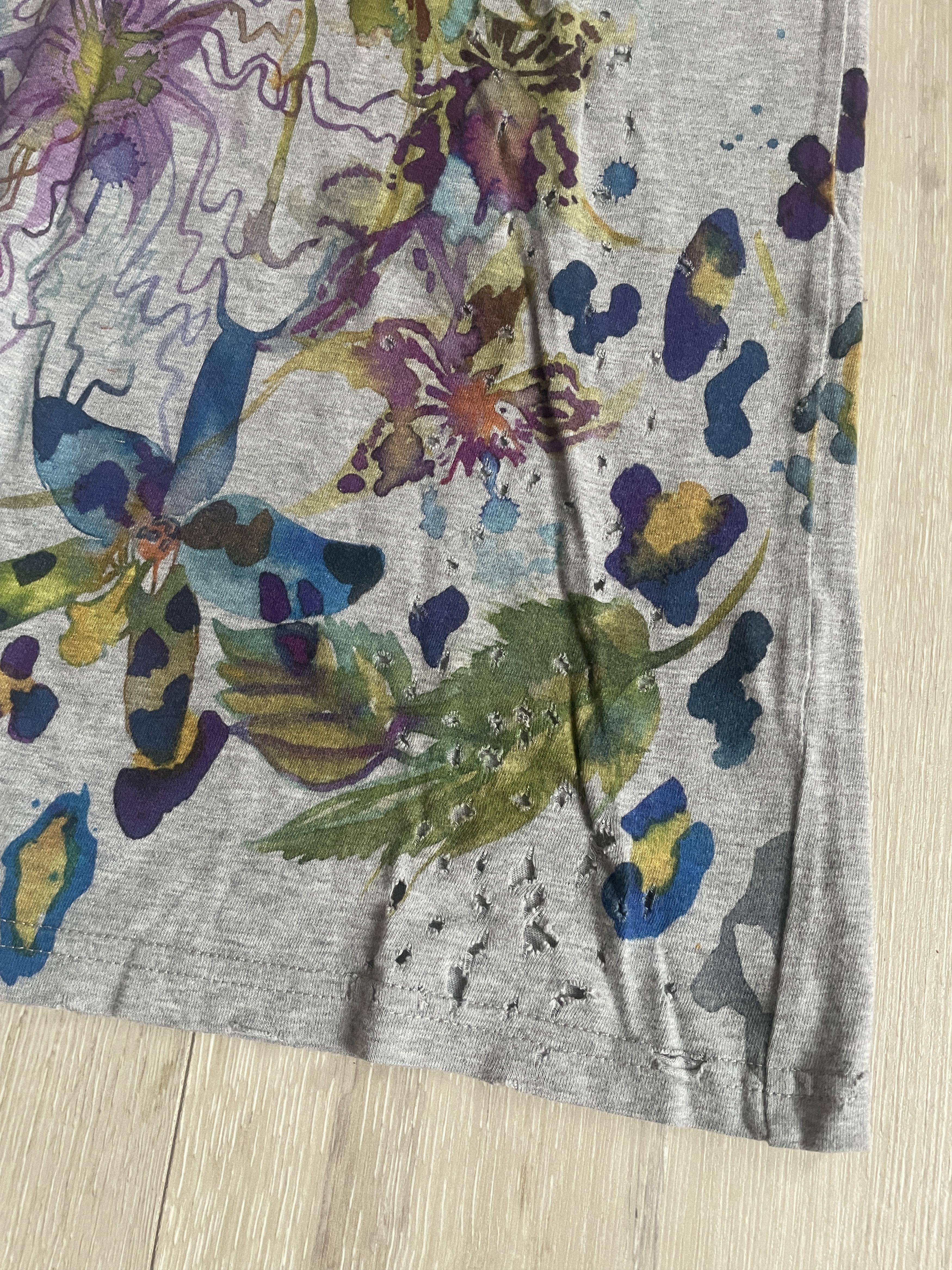 Balmain Balmain AW10 tropical shotgun tee by Christophe Decarnin Size US S / EU 44-46 / 1 - 3 Thumbnail