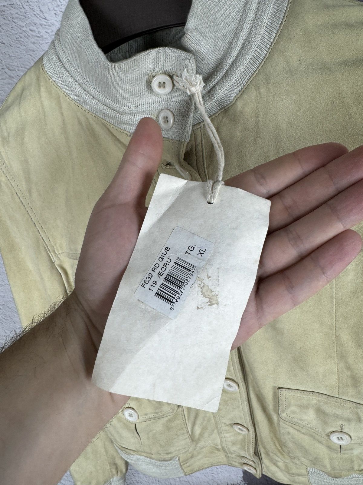 Japanese Brand Yuko beige leather bomber jacket Japanese style Size XL / US 12-14 / IT 48-50 - 8 Thumbnail