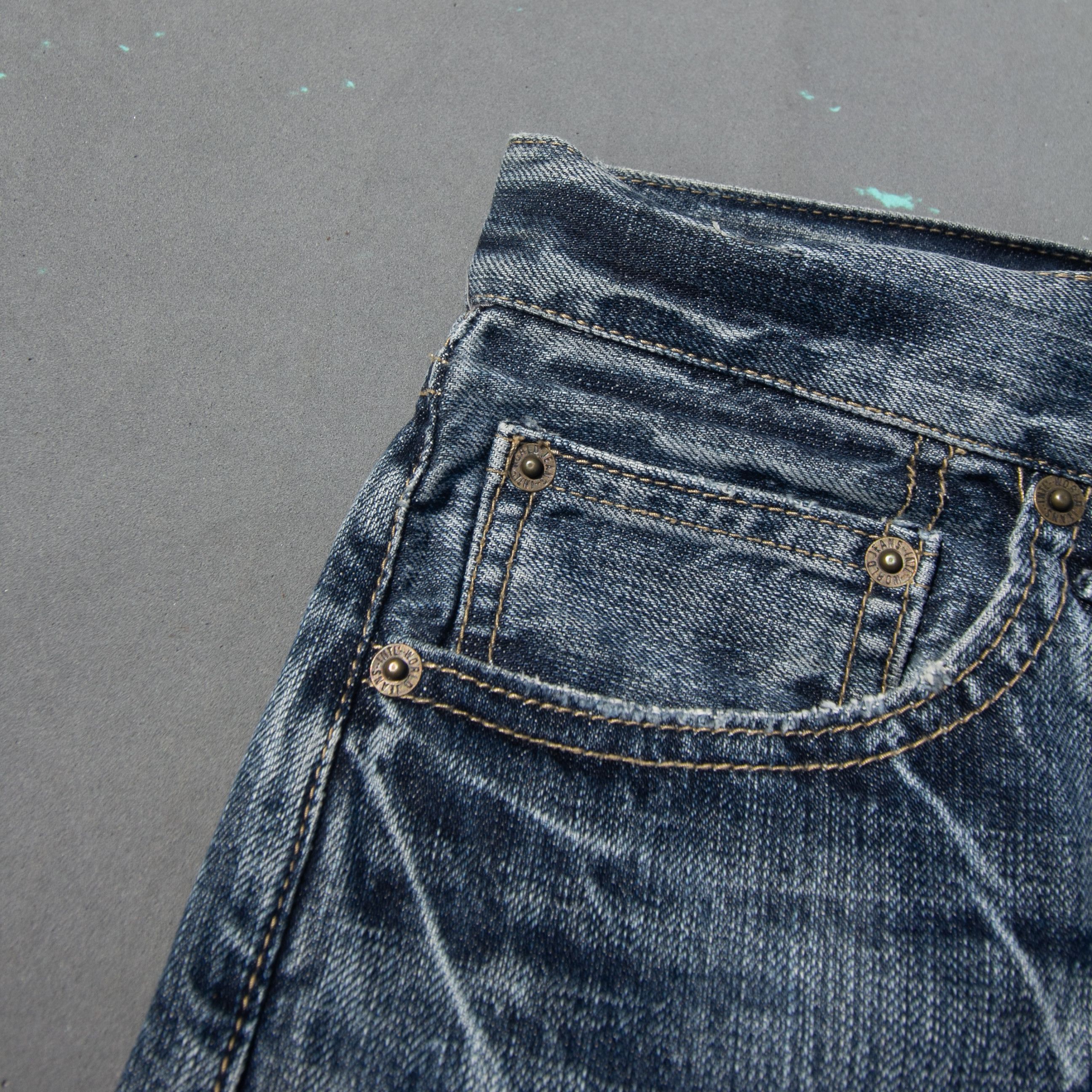 Japanese Brand × Le Grande Bleu (L.G.B.) Fujin Raijin Sukajan Jeans Japan Size US 32 / EU 48 - 9 Thumbnail