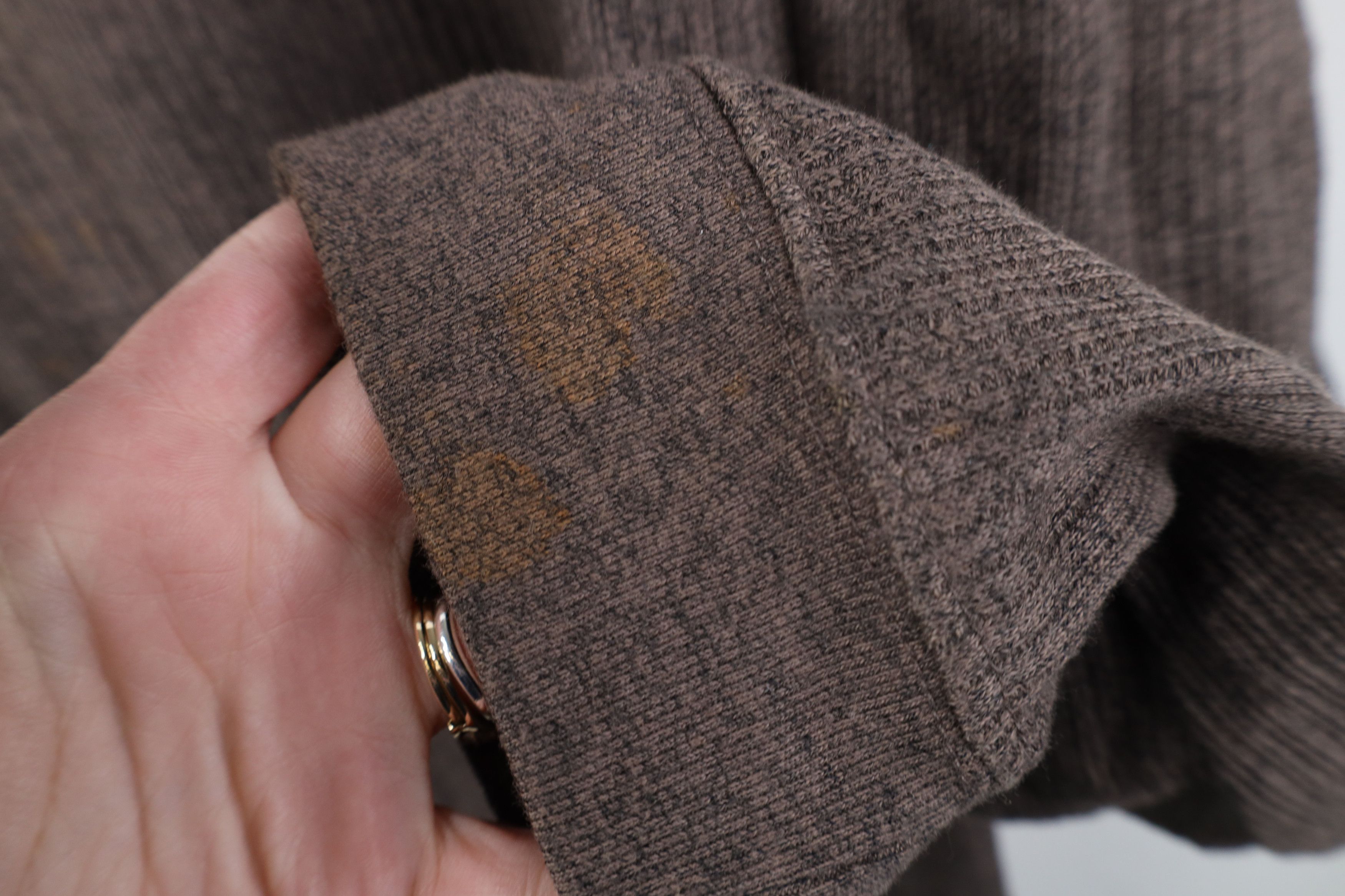 Vintage Vintage 90s Streetwear Ribbed Knit Long Sleeve Polo Brown Size US XL / EU 56 / 4 - 7 Thumbnail