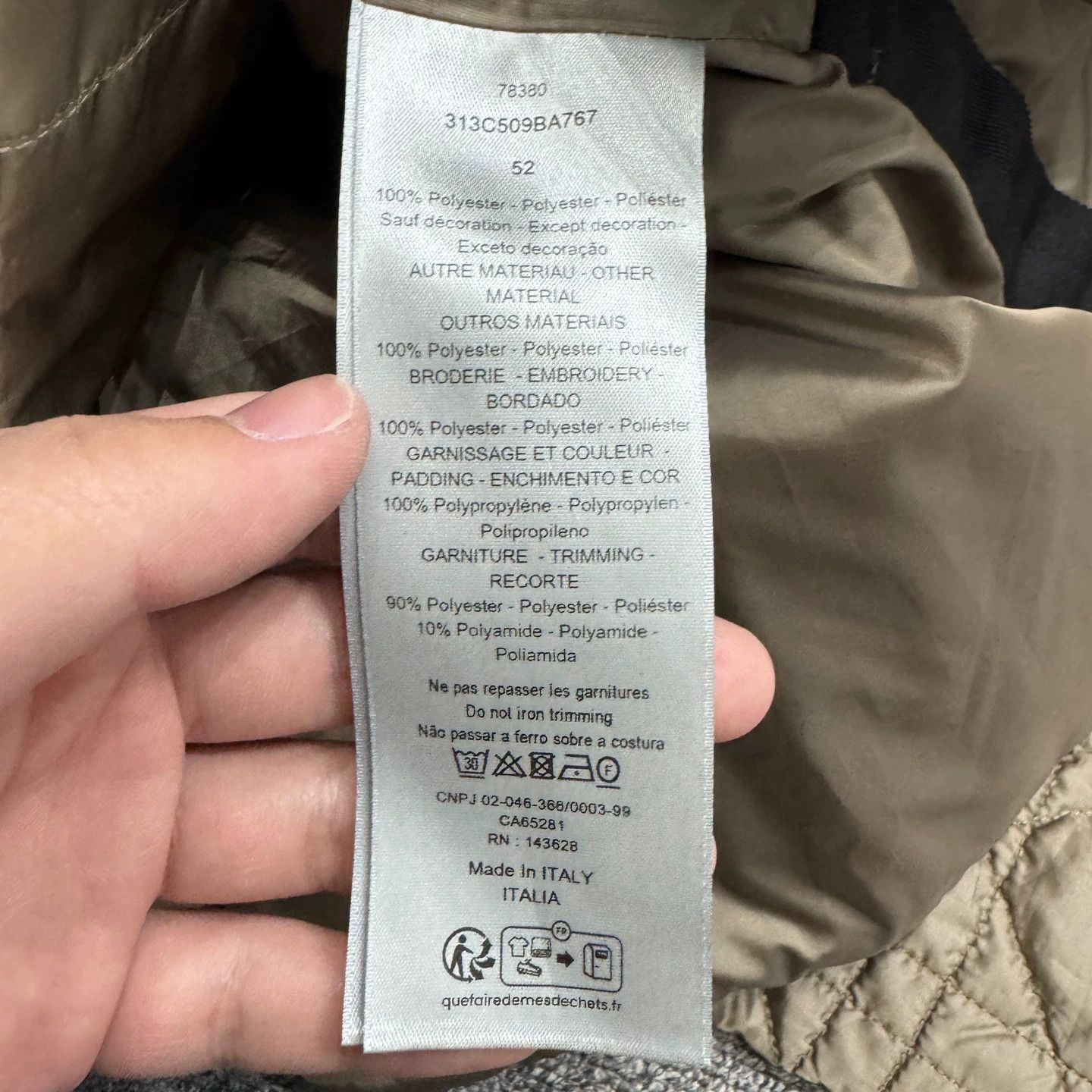Dior Dior Cannage Cotton Padded Coat Size 52 98 New Size US L / EU 52-54 / 3 - 3 Thumbnail
