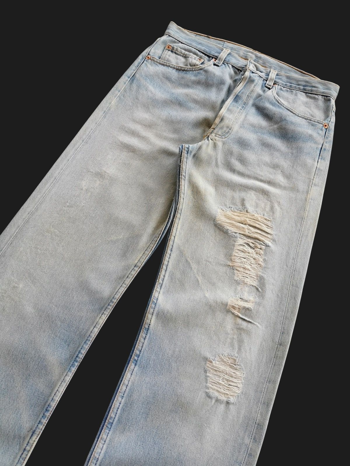 Levi's Size 30x30.5 Levis Vintage 90s Distressed Jeans Size US 30 / EU 46 - 8 Thumbnail