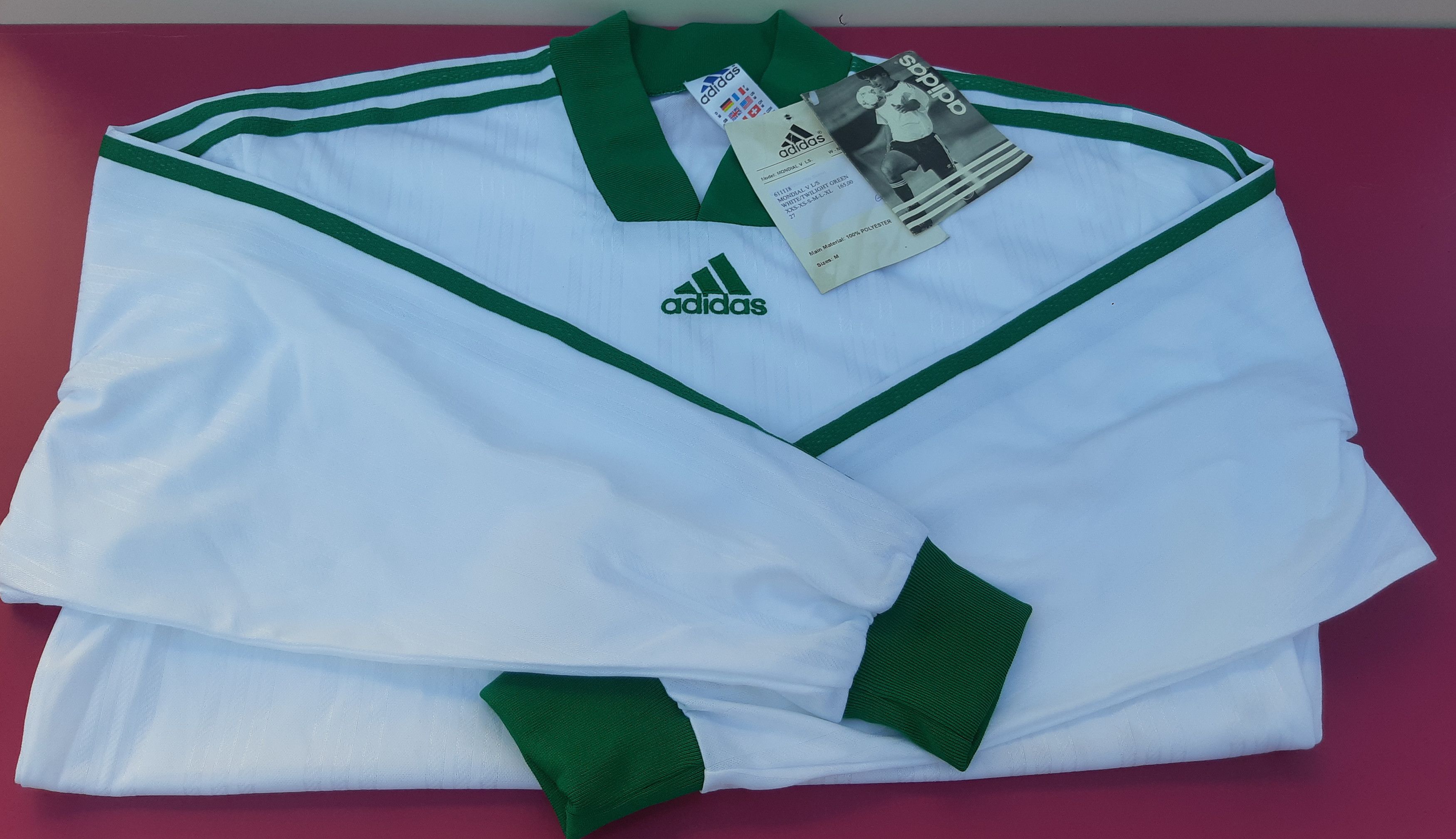 Adidas Vintage 90s ADIDAS Soccer Jersey Tunisia size M NWT Size US M / EU 48-50 / 2 - 3 Thumbnail