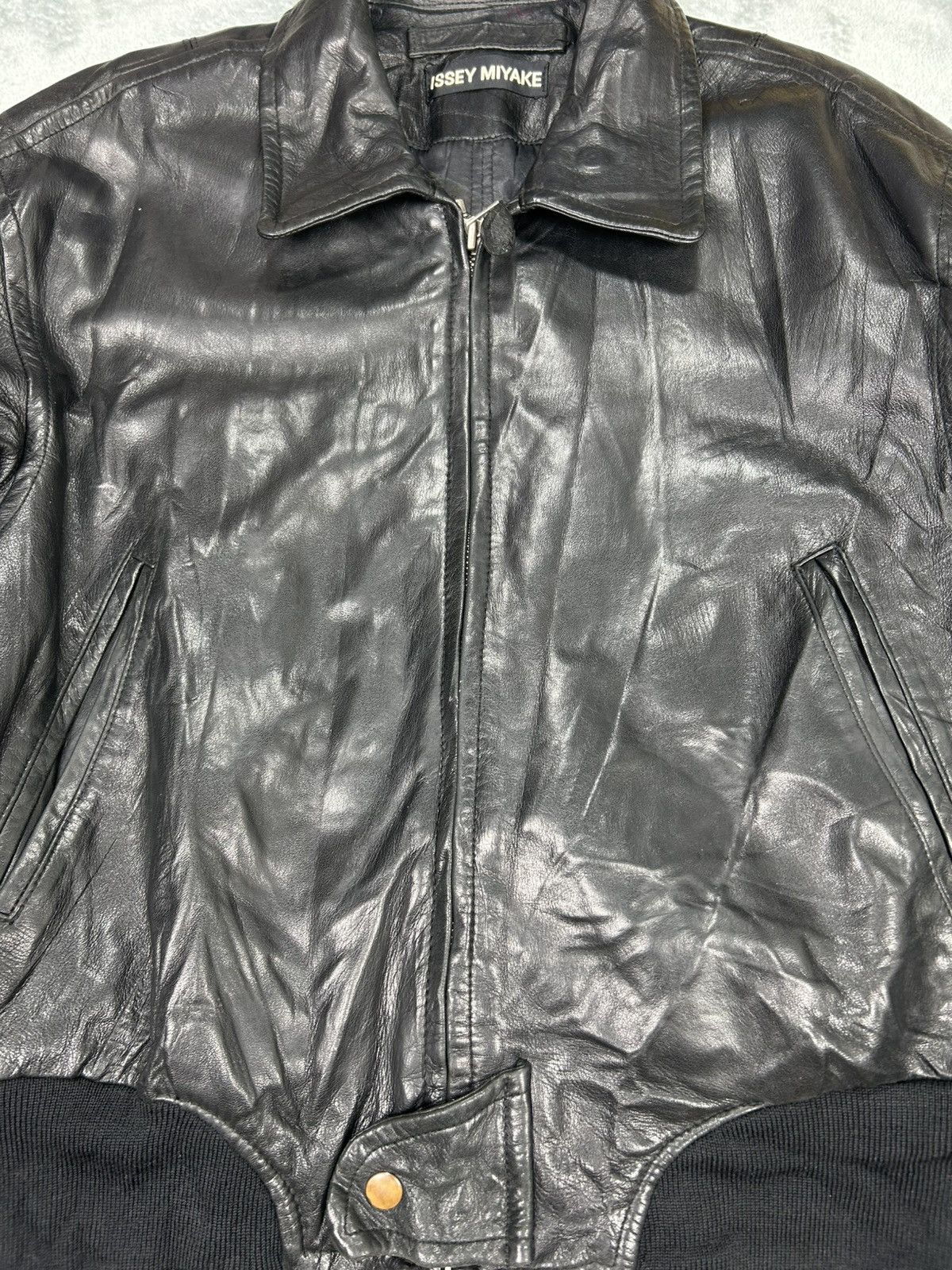 Issey Miyake Vintage Issey Miyake Leather Jacket Size US M / EU 48-50 / 2 - 3 Thumbnail