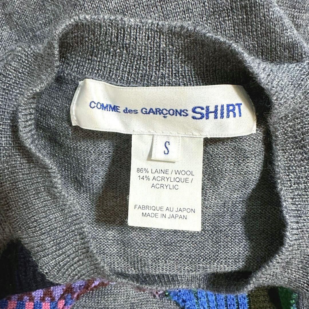 Comme des Garcons × Comme des Garcons SHIRT SS19 Crochet Patchwork Wool Knit Sweater Size US S / EU 44-46 / 1 - 5 Thumbnail