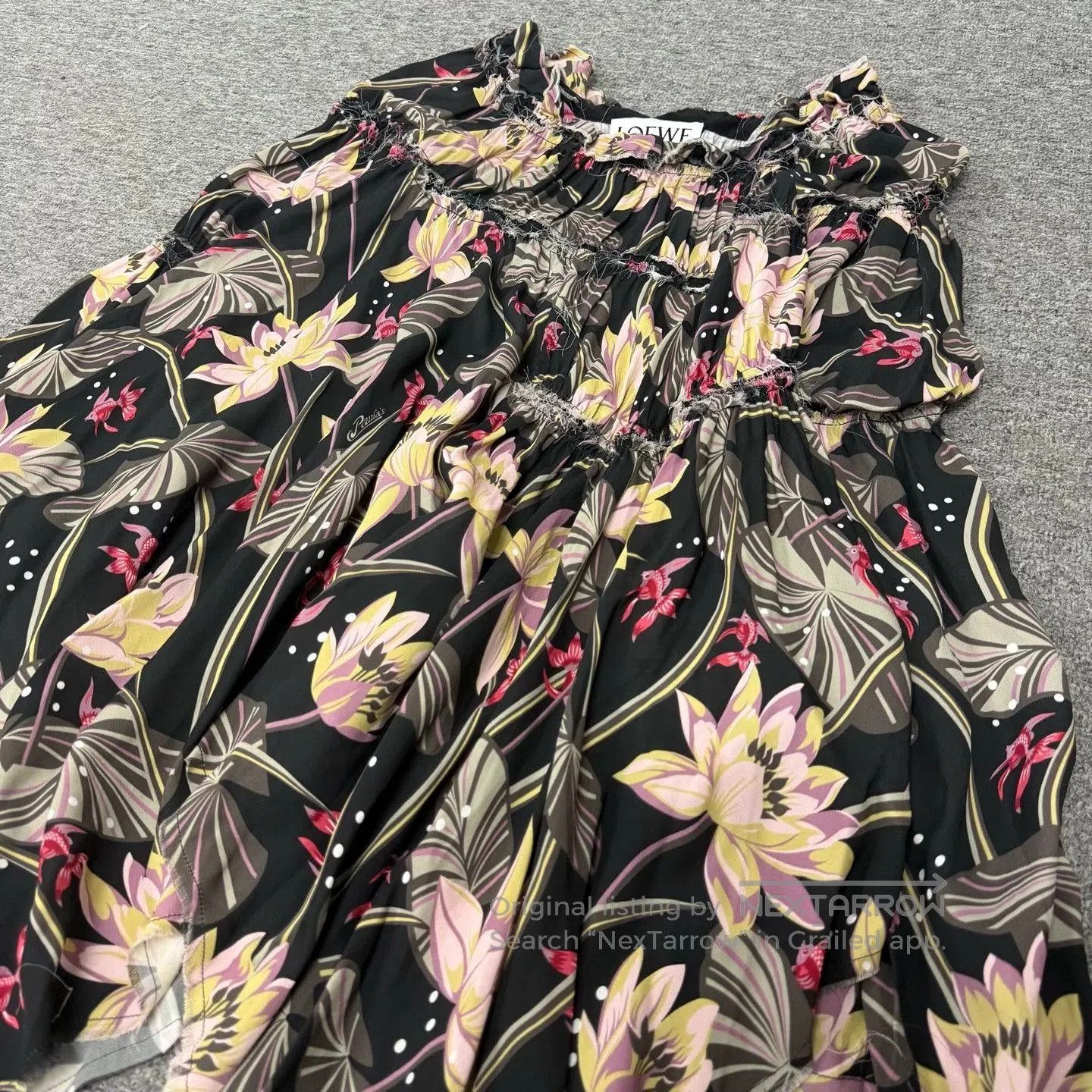 Loewe Loewe Irregular Hem Printed Dress. Size XXS / US 00 / IT 34 - 2 Thumbnail