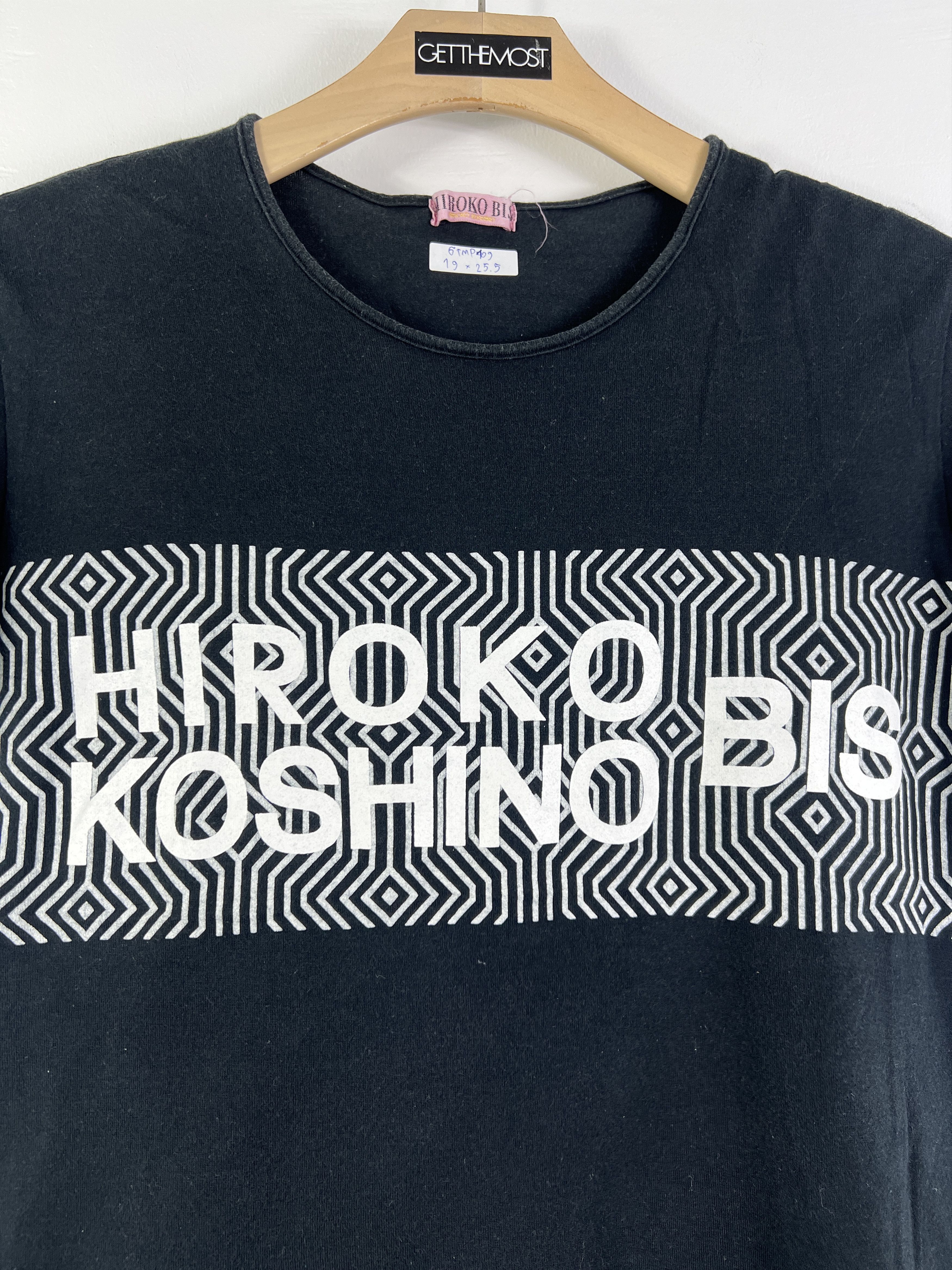 Hiroko Koshino Homme Vintage Hiroko Koshino BIS Box Logo Tee (9T) GTMP109 Size US M / EU 48-50 / 2 - 2 Thumbnail