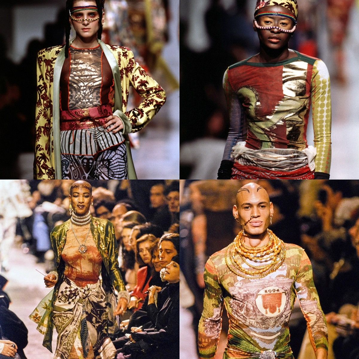Jean Paul Gaultier Jean Paul Gaultier Maille 1994 Devil Hand & Dragon T Shirt Size US S / EU 44-46 / 1 - 19 Thumbnail