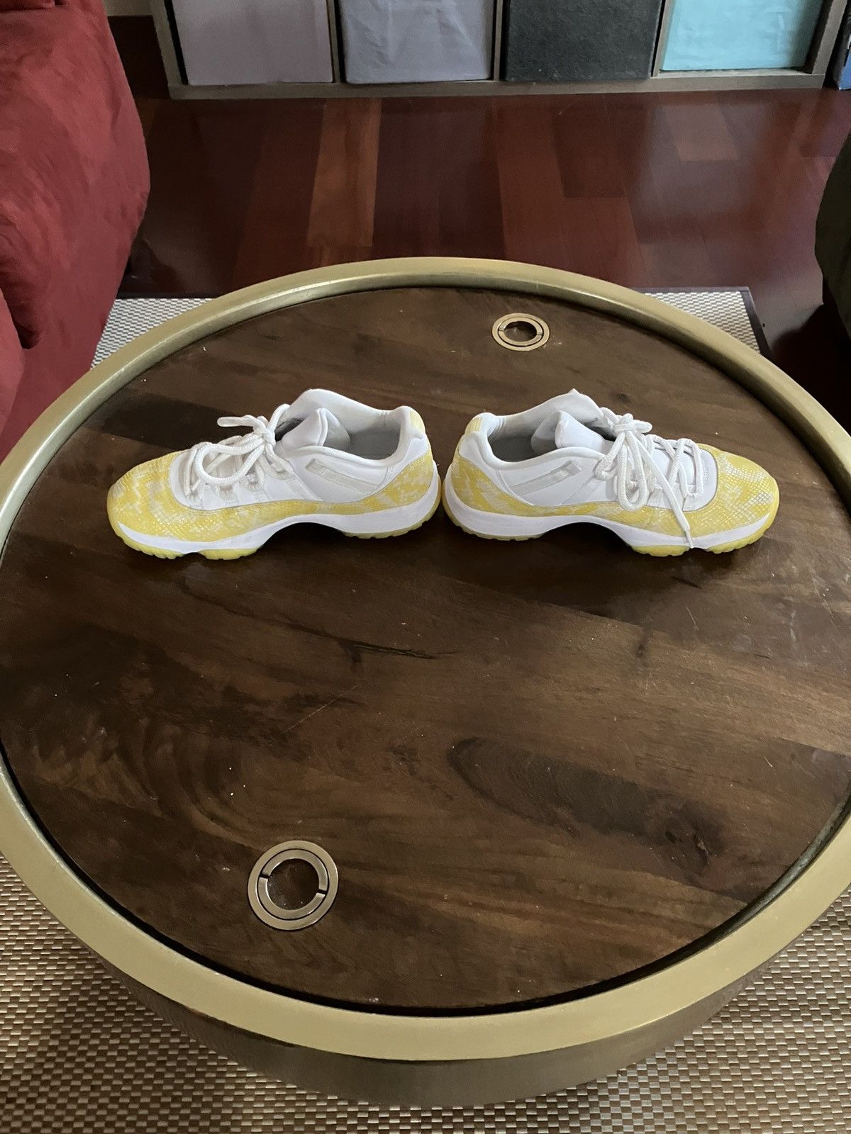 Jordan Brand Nike Air Jordan 11 Retro Low 2022 Yellow Snakeskin Wom 9.5 Size US 9.5 / IT 39.5 - 3 Thumbnail