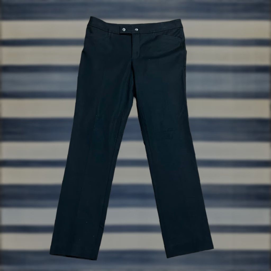Chaps Chaps Women's Pants Black Dress Slacks Size 8P Mid-rise 30 Inseam Straight Leg Petite City Preppy Metal Size 30" / US 8 / IT 44 - 1 Thumbnail