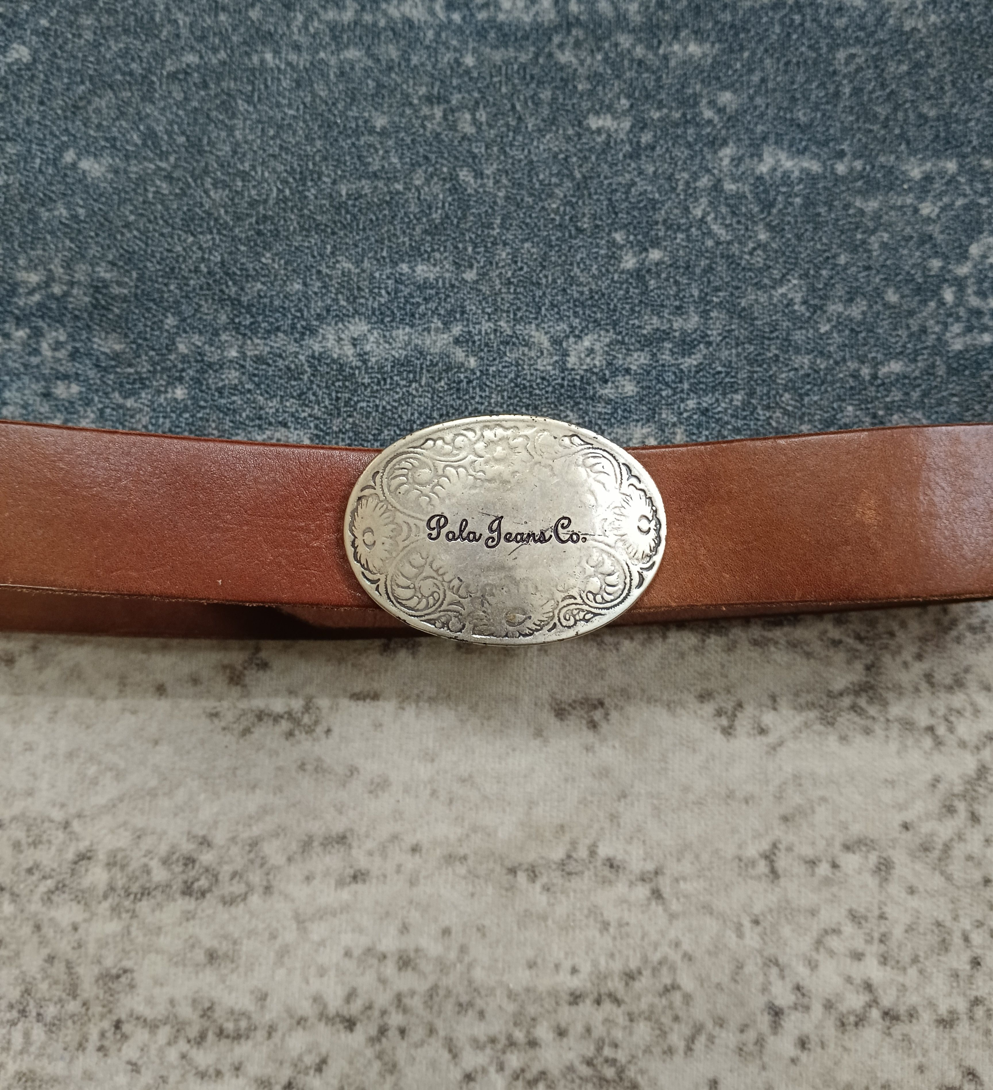 Leather POLO JEANS CO. RALPH LAUREN LEATHER BUCKLE BELT Size ONE SIZE - 9 Thumbnail