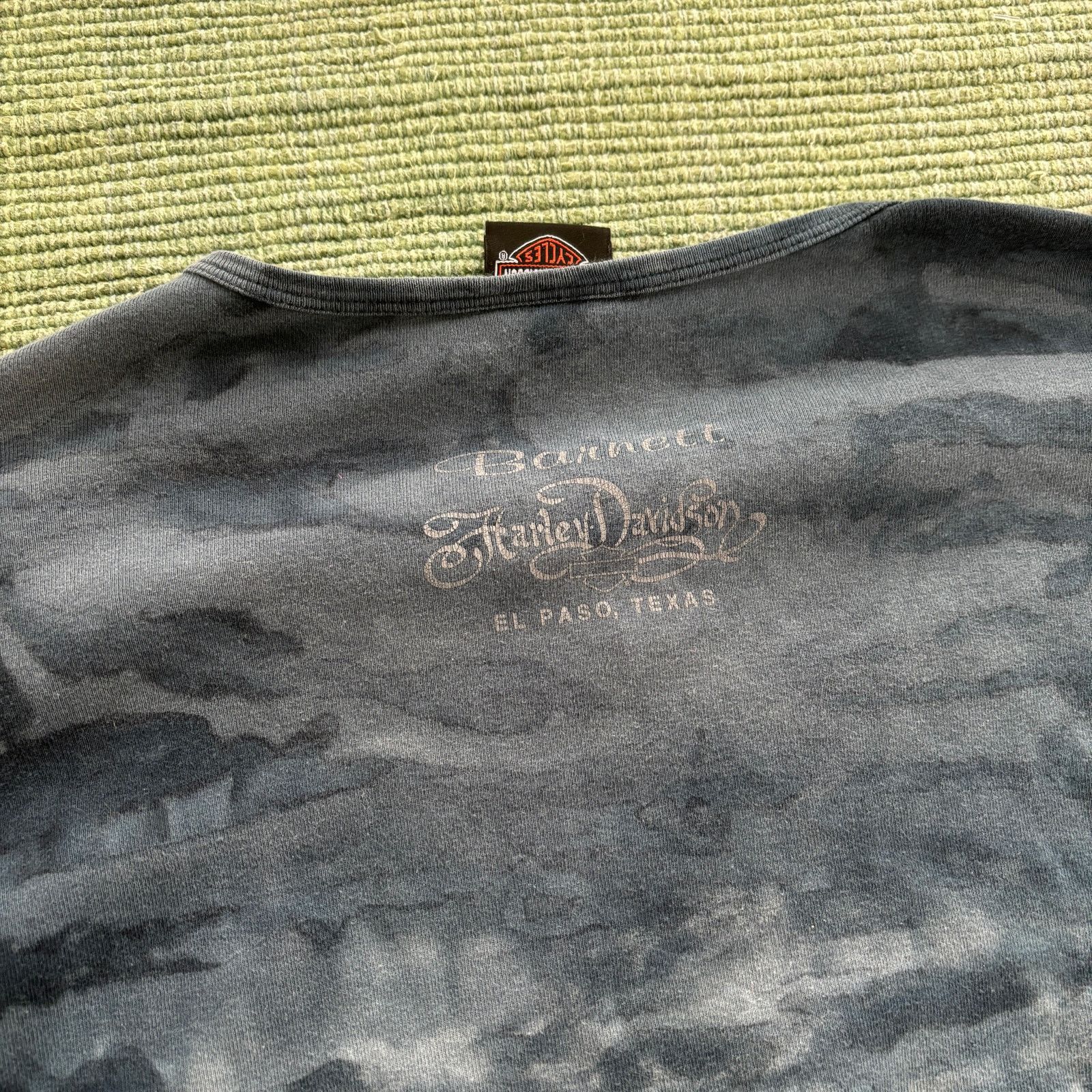 Harley Davidson Vintage Y2K smoke gray harley davidson womens baby tee Size S / US 4 / IT 40 - 7 Thumbnail