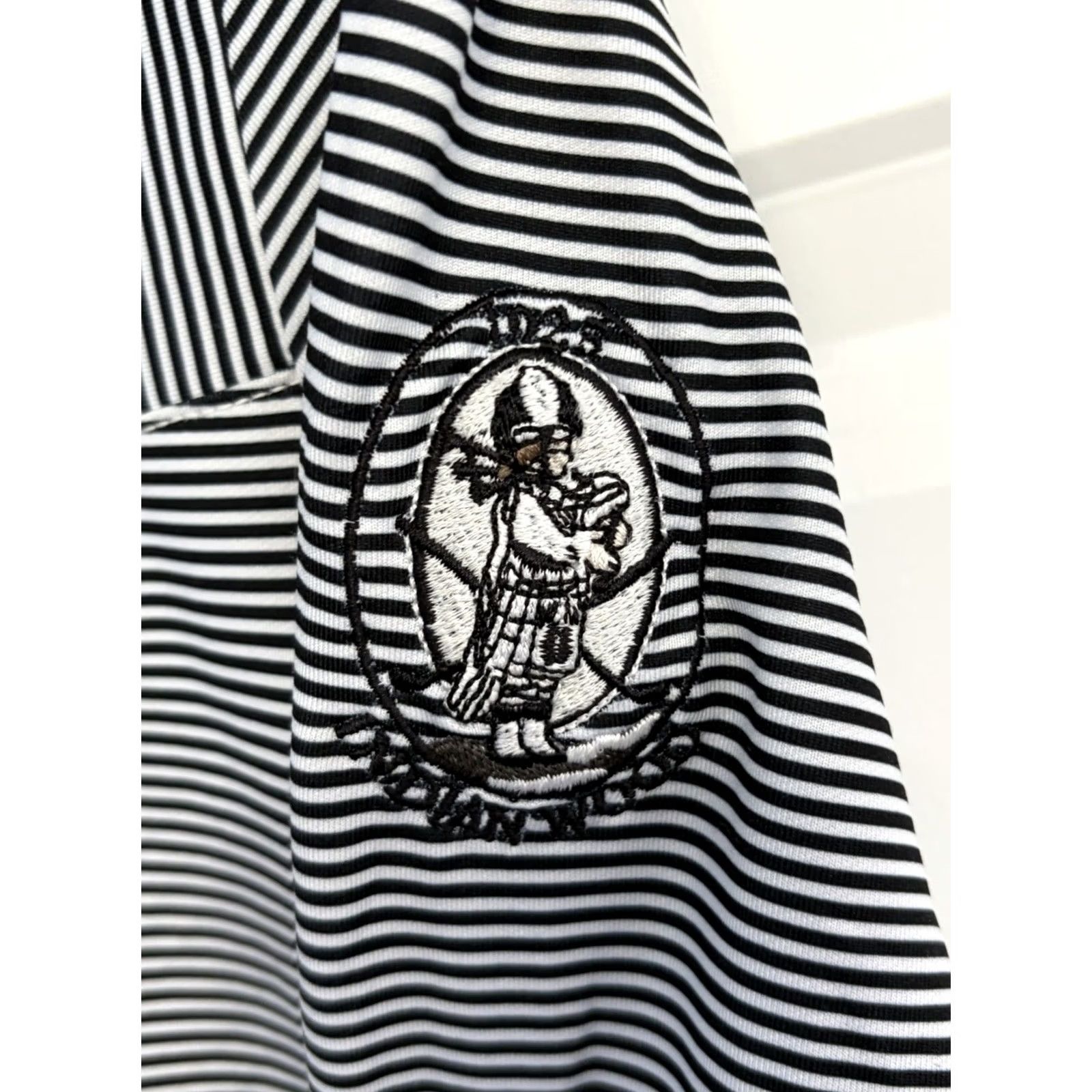 Cutter & Buck Cutter & Buck Womens Black White Striped 1/4 Zip Golf XS Pullover Shirt Size ONE SIZE - 3 Thumbnail