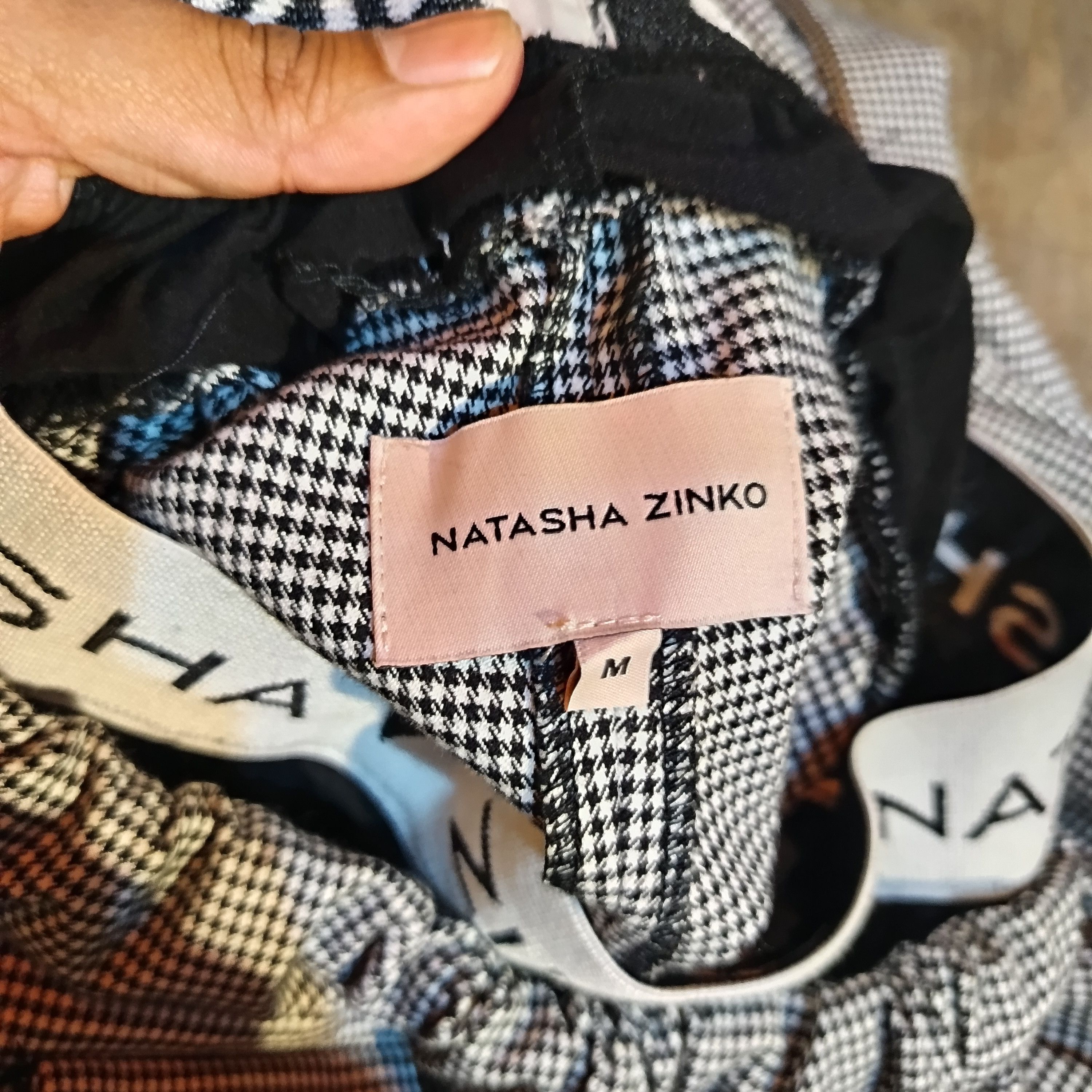 Natasha Zinko Natasha Zinko Double Waist Houndstooth Cargo Pant Size 27" / US 4 / IT 40 - 6 Thumbnail