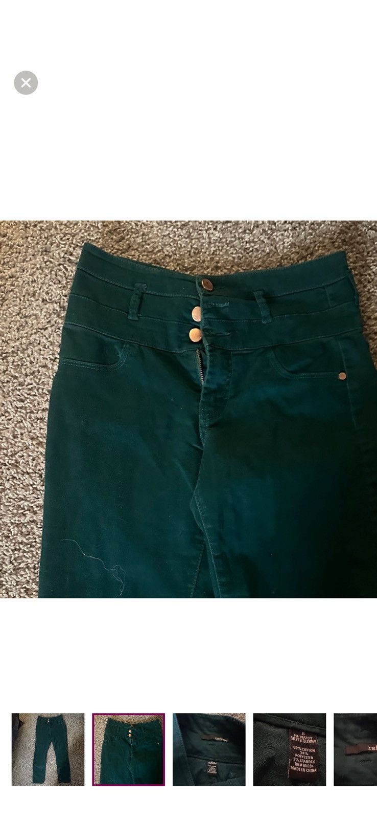 Other Teal pants Size 28" / US 6 / IT 42 - 2 Thumbnail