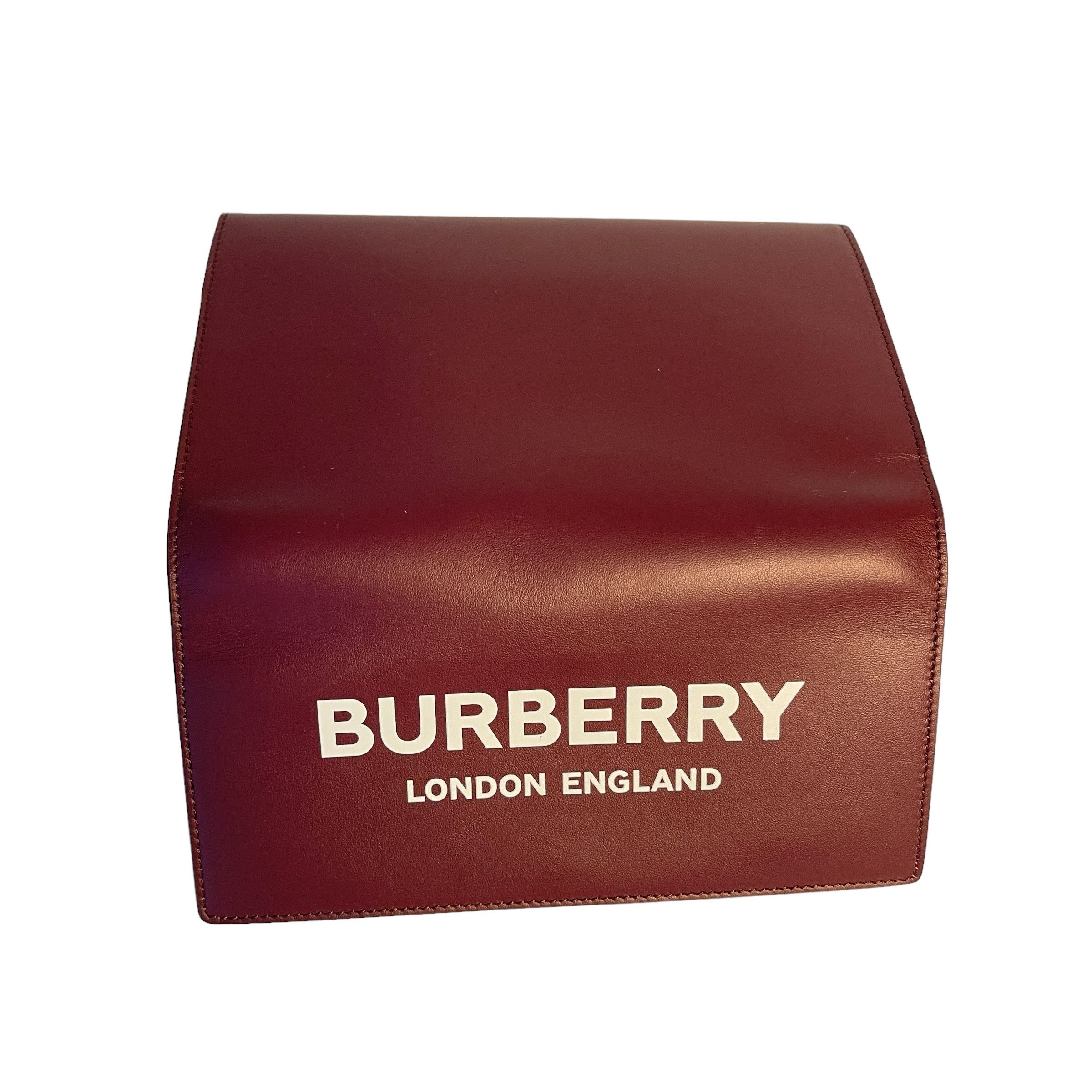 Burberry Burberry Burgundy Leather Hazelmere Wallet On Strap Size ONE SIZE - 7 Thumbnail