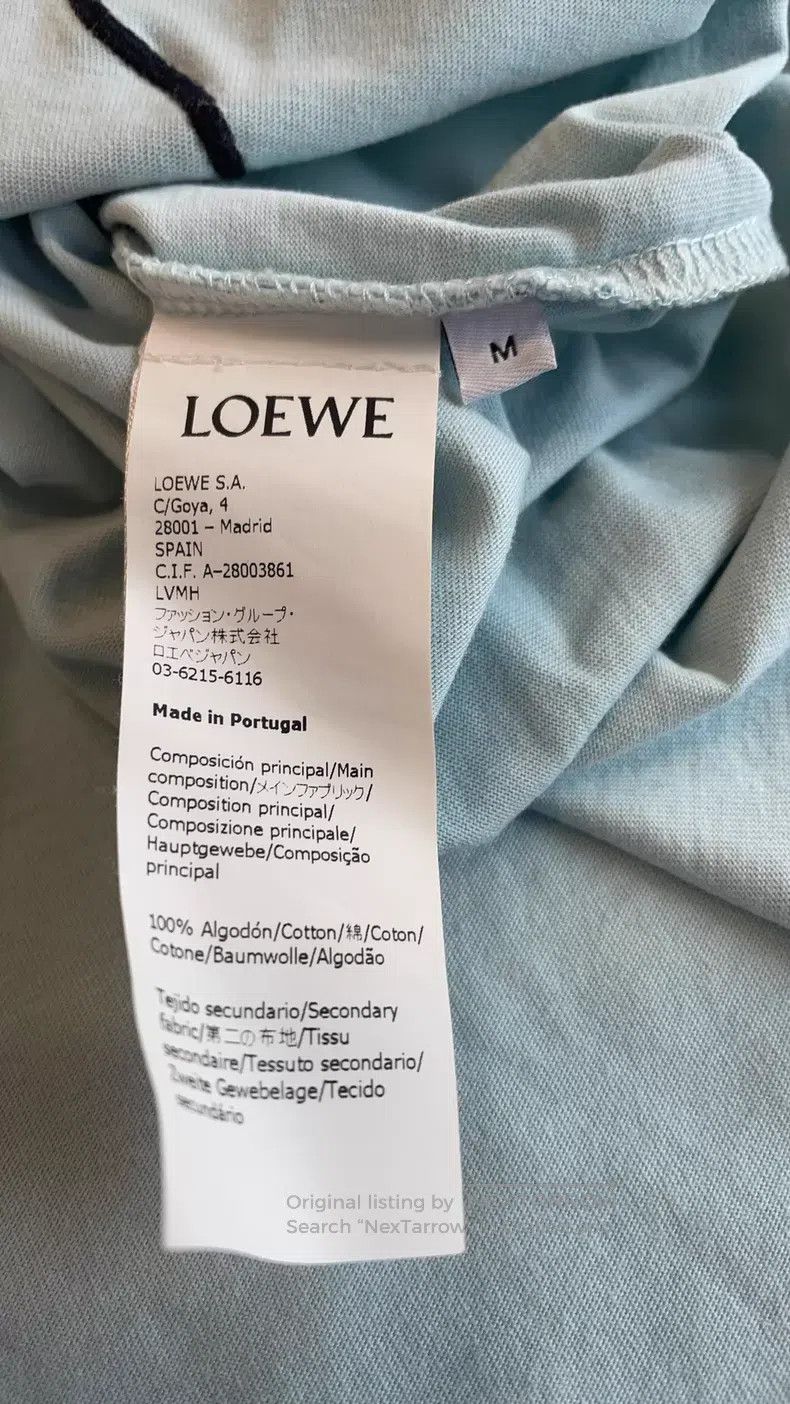Loewe Loewe Mist Blue Black Silhouette Goose Short Sleeve T-Shir Size M / US 6-8 / IT 42-44 - 4 Thumbnail
