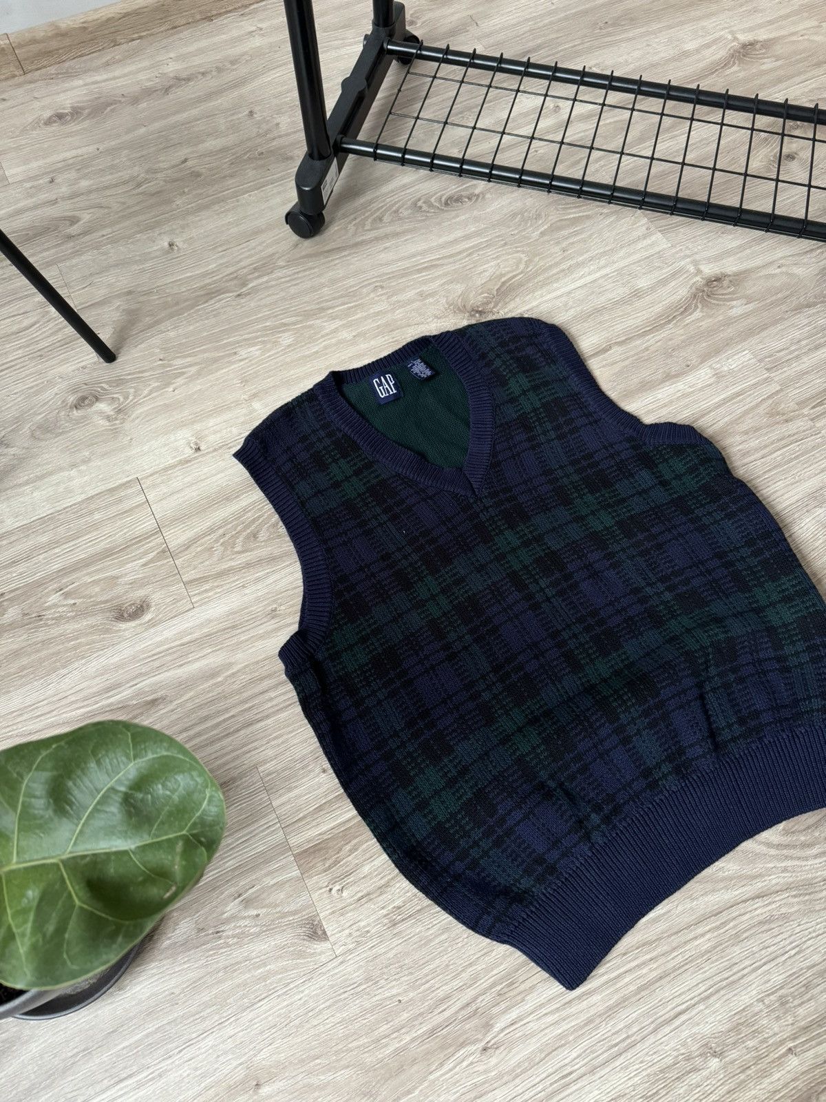 Gap Vintage 90s Gap Knit Vest Sweater Size US L / EU 52-54 / 3 - 2 Thumbnail
