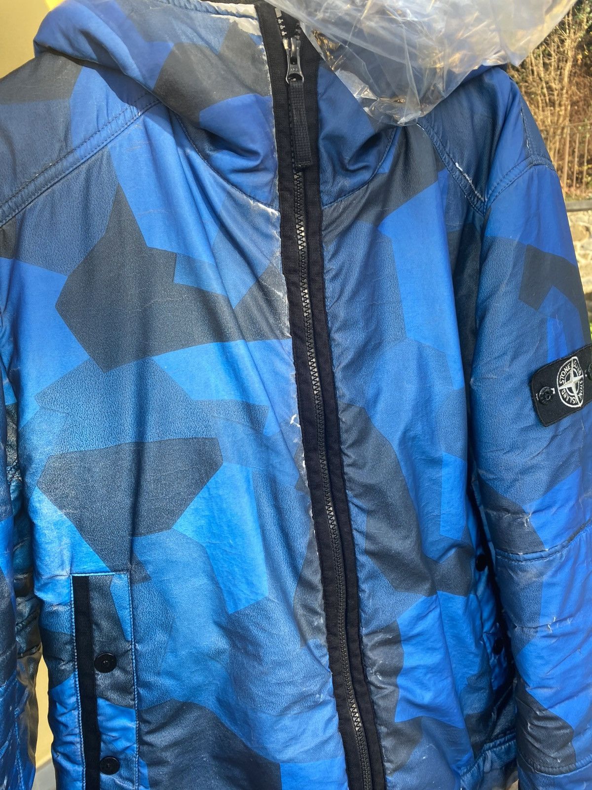 Stone Island Stone Island Reflective Camouflage Tg L Blu Giacchetto Size US L / EU 52-54 / 3 - 11 Thumbnail