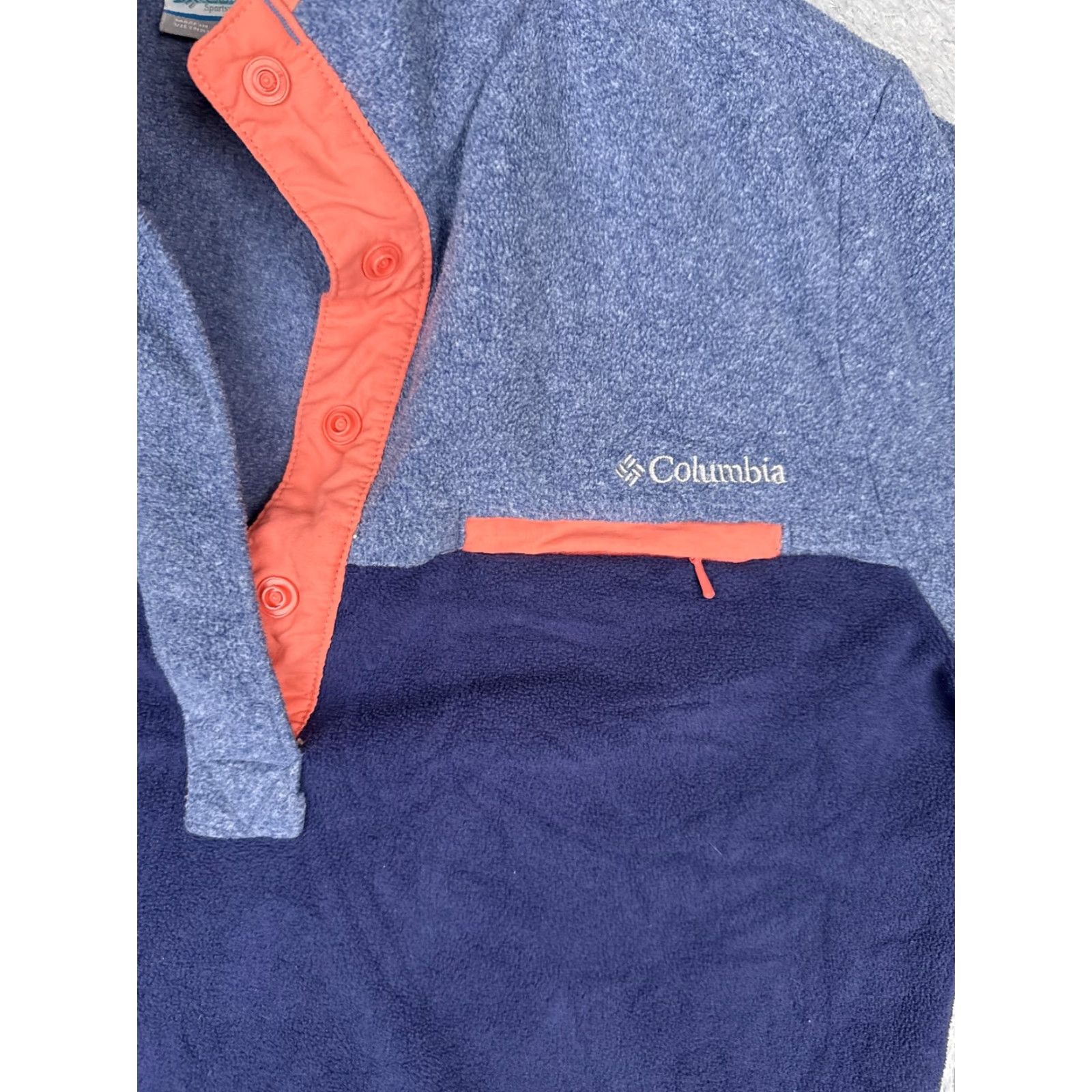Vintage Columbia Sweater Womens Small Blue Coral Fleece Snap Pullover Outdoor Hiking Size S / US 4 / IT 40 - 6 Thumbnail