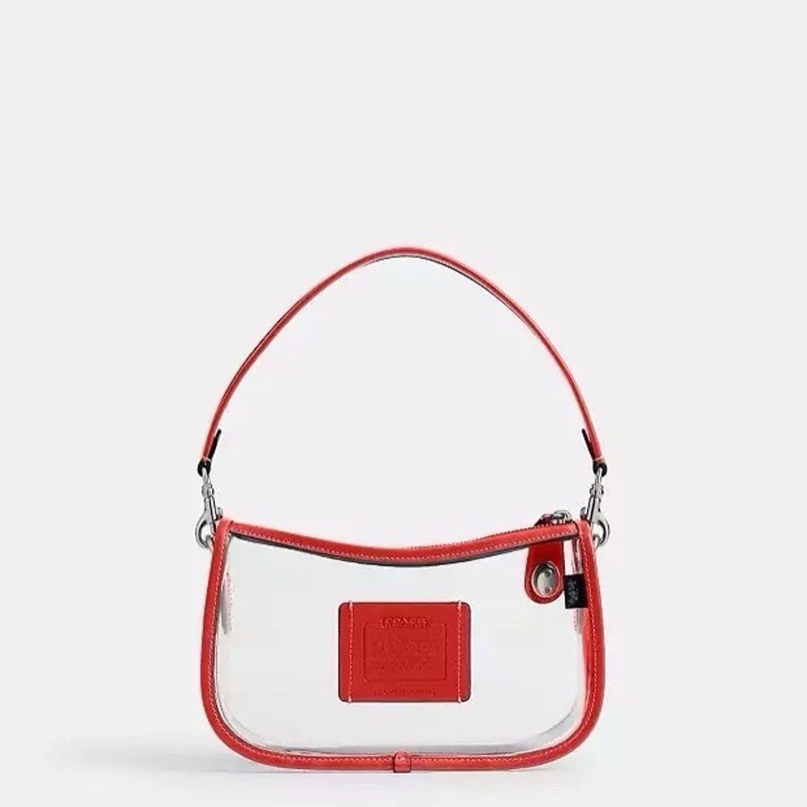 Coach NWT Coach Stadium Swinger Bag Clear Dust Bag CBH13 Red Size ONE SIZE - 8 Thumbnail