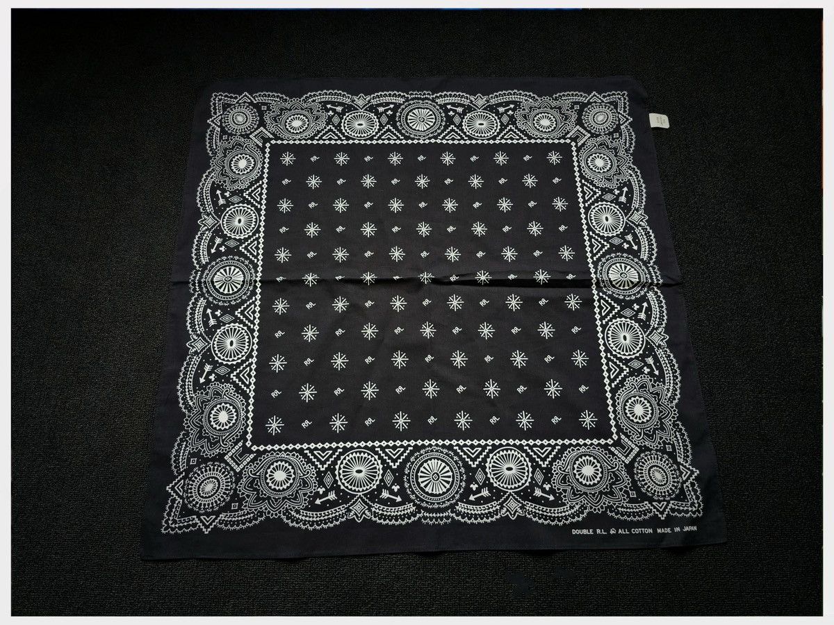 RRL Ralph Lauren RRL Bandana COTTON Scarf handkerchief Size ONE SIZE - 4 Thumbnail
