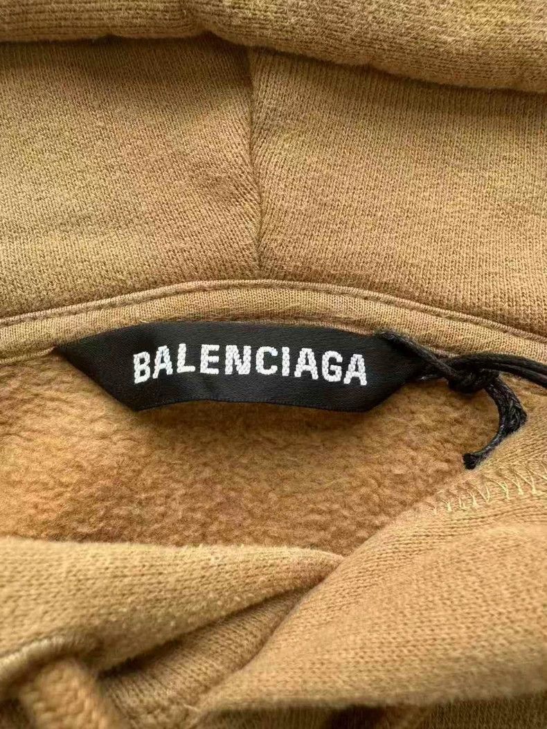 Other Balenciaga Khaki double-b embroidered hoodie Size US S / EU 44-46 / 1 - 4 Thumbnail