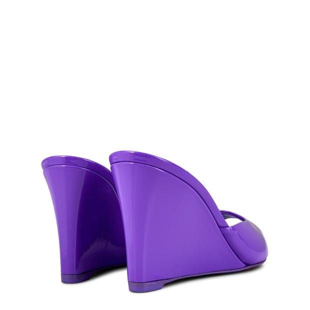 Christian Louboutin Me Dolly Zeppa Patent Leather 85mm Mules Size US 8 / IT 38 - 5 Thumbnail