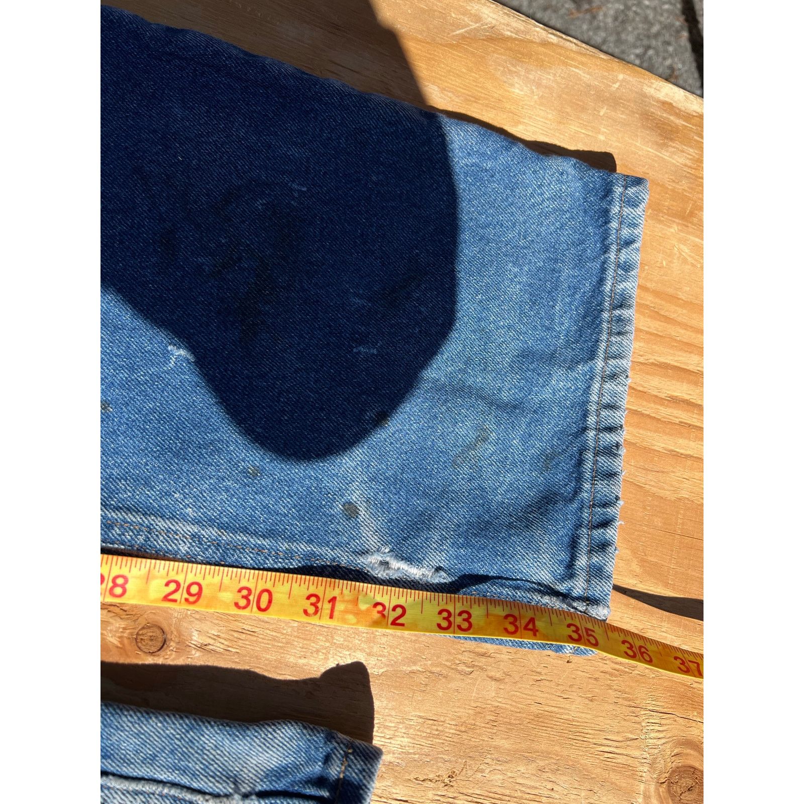 Carhartt Carhartt Jeans Mens 34x36 Blue Denim Work Pants relaxed Fit Size US 34 / EU 50 - 7 Thumbnail