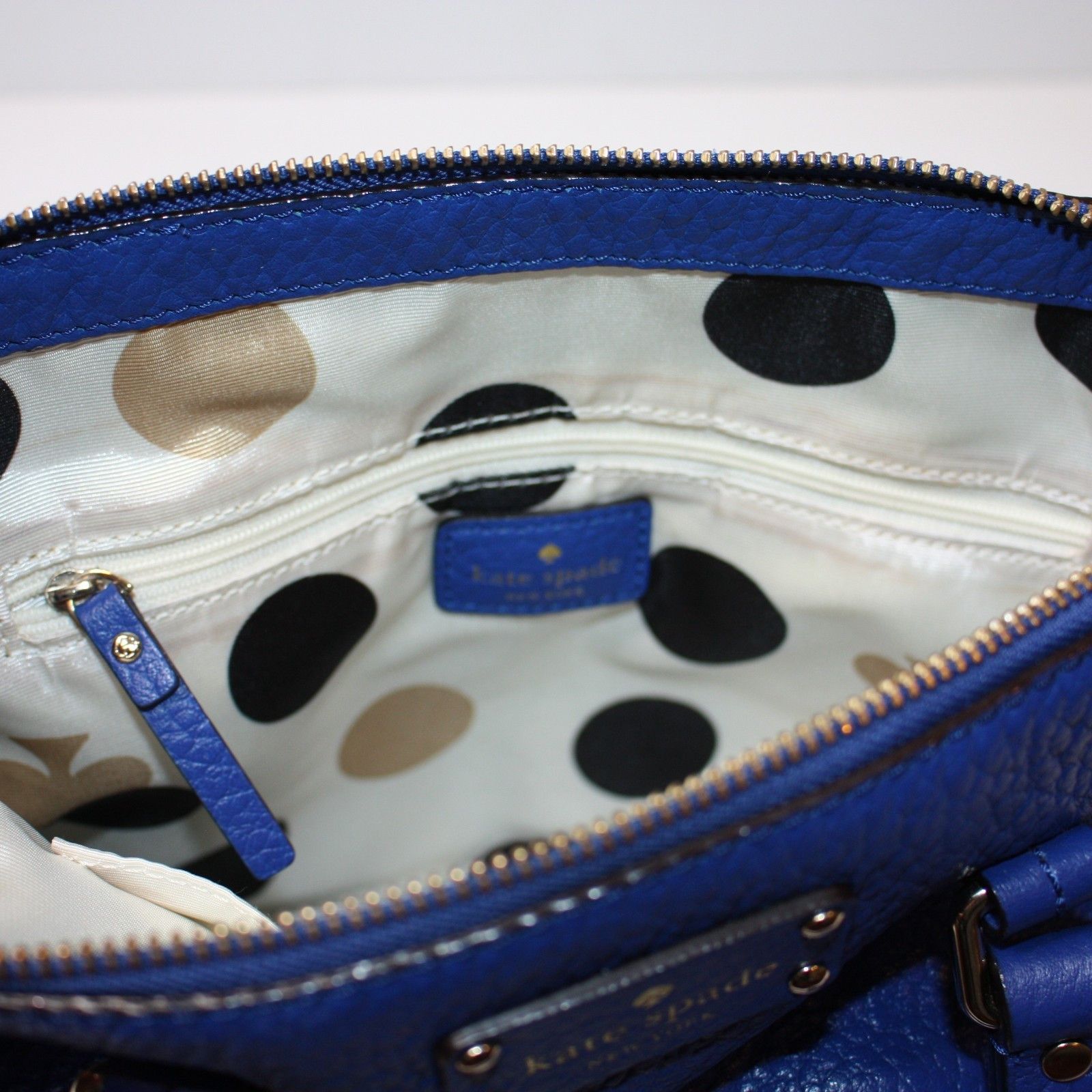 Kate Spade Grove Court Maise Purse Small Leather Bag in Yves Blue Color Size ONE SIZE - 10 Thumbnail