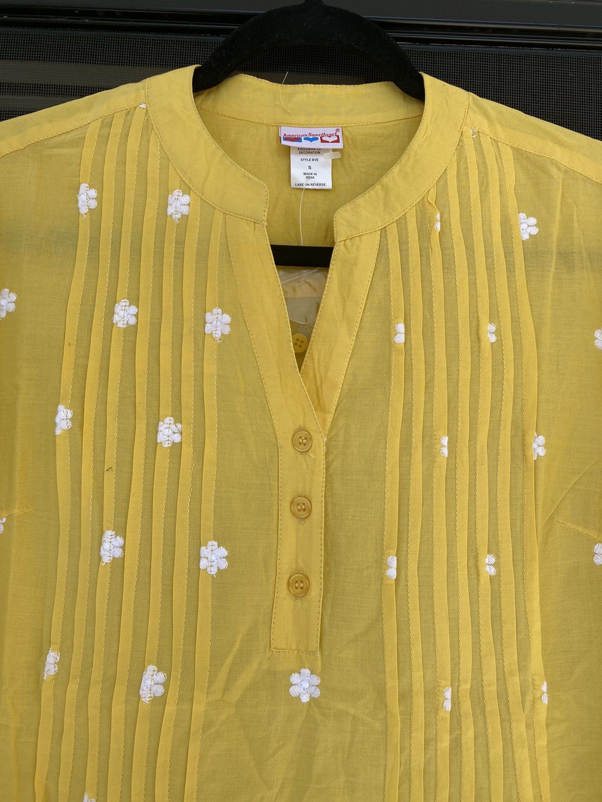 Other American Sweetheart Women's Blouse Top Cotton Scallop Size S / US 4 / IT 40 - 4 Thumbnail
