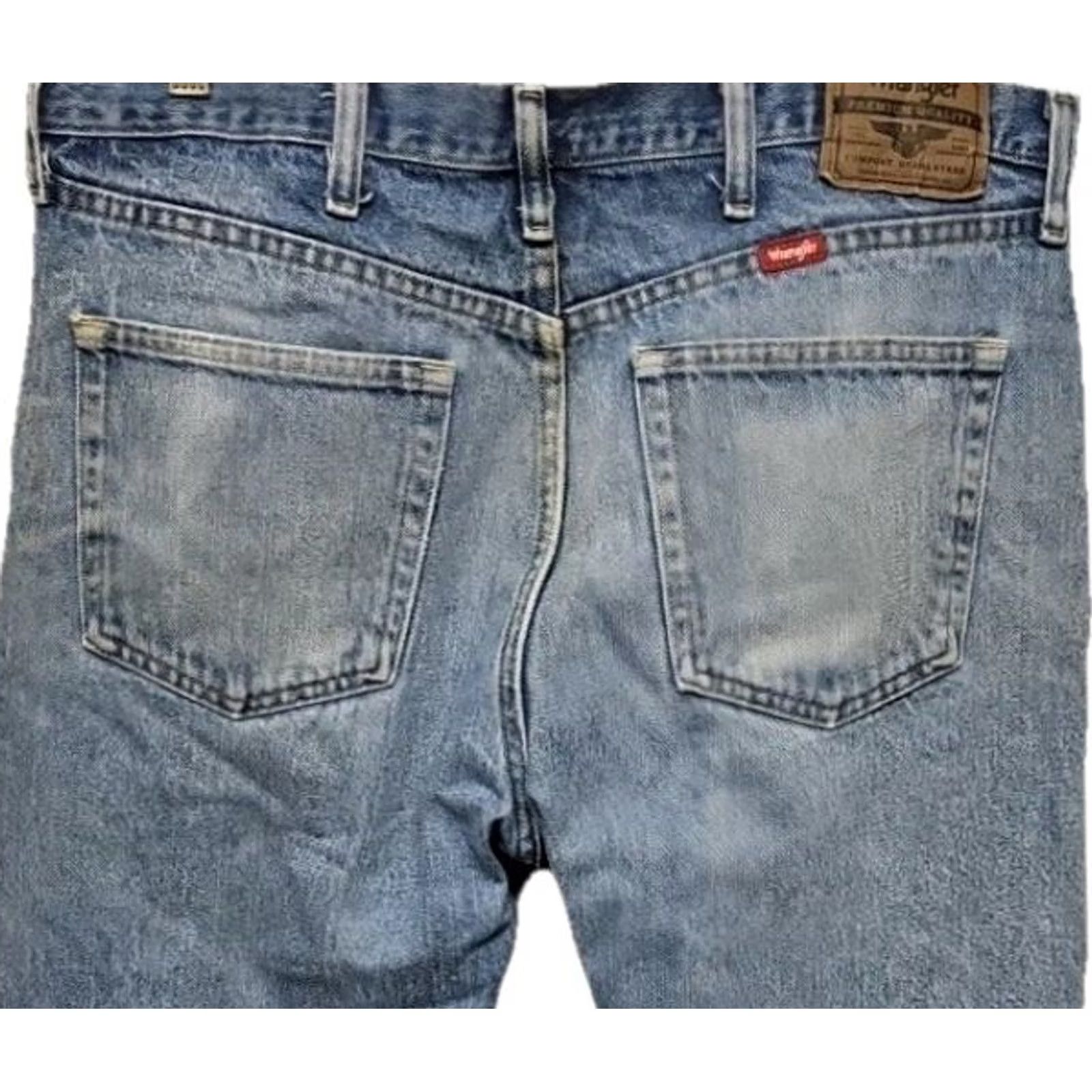Wrangler Wrangler Jeans Men 36x30 Regular Fit Blue 100% Cotton Denim Straight Mid Rise Baggy? Wait – no extra words Size US 36 / EU 52 - 5 Thumbnail