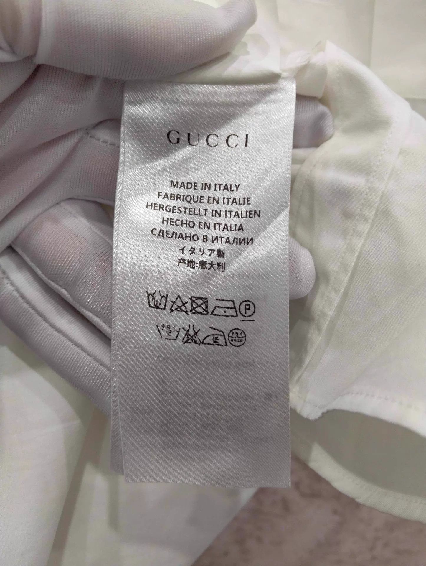 Gucci GUCCI White Short Sleeve Shirt 39 M Size US M / EU 48-50 / 2 - 5 Thumbnail