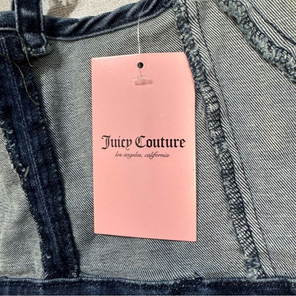 Juicy Couture NWT New Juicy Couture Blue Denim Bodycon Sleeveless Mini Dr Size S / US 4 / IT 40 - 9 Thumbnail
