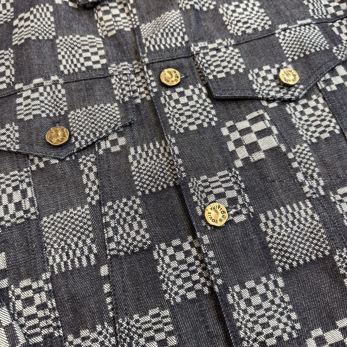 Louis Vuitton Louis Vuitton Distorted Damier Denim Jacket And Pants Set Size US L / EU 52-54 / 3 - 21 Thumbnail