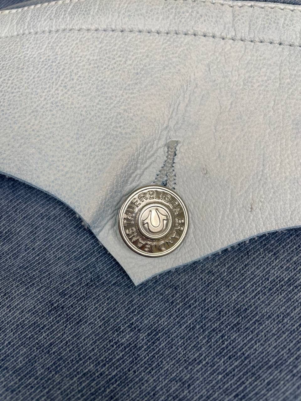 True Religion Y2K Grey Blue Distressed Jeans True Religion Aesthetic Size US 36 / EU 52 - 11 Thumbnail