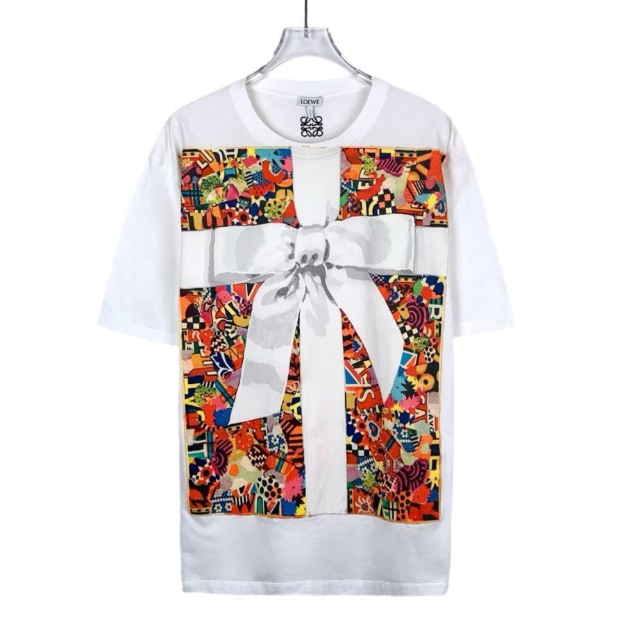 Loewe Loewe White Short-Sleeve Graphic T-Shirt With Colorful Gift Size XS / US 0-2 / IT 36-38 - 1 Thumbnail