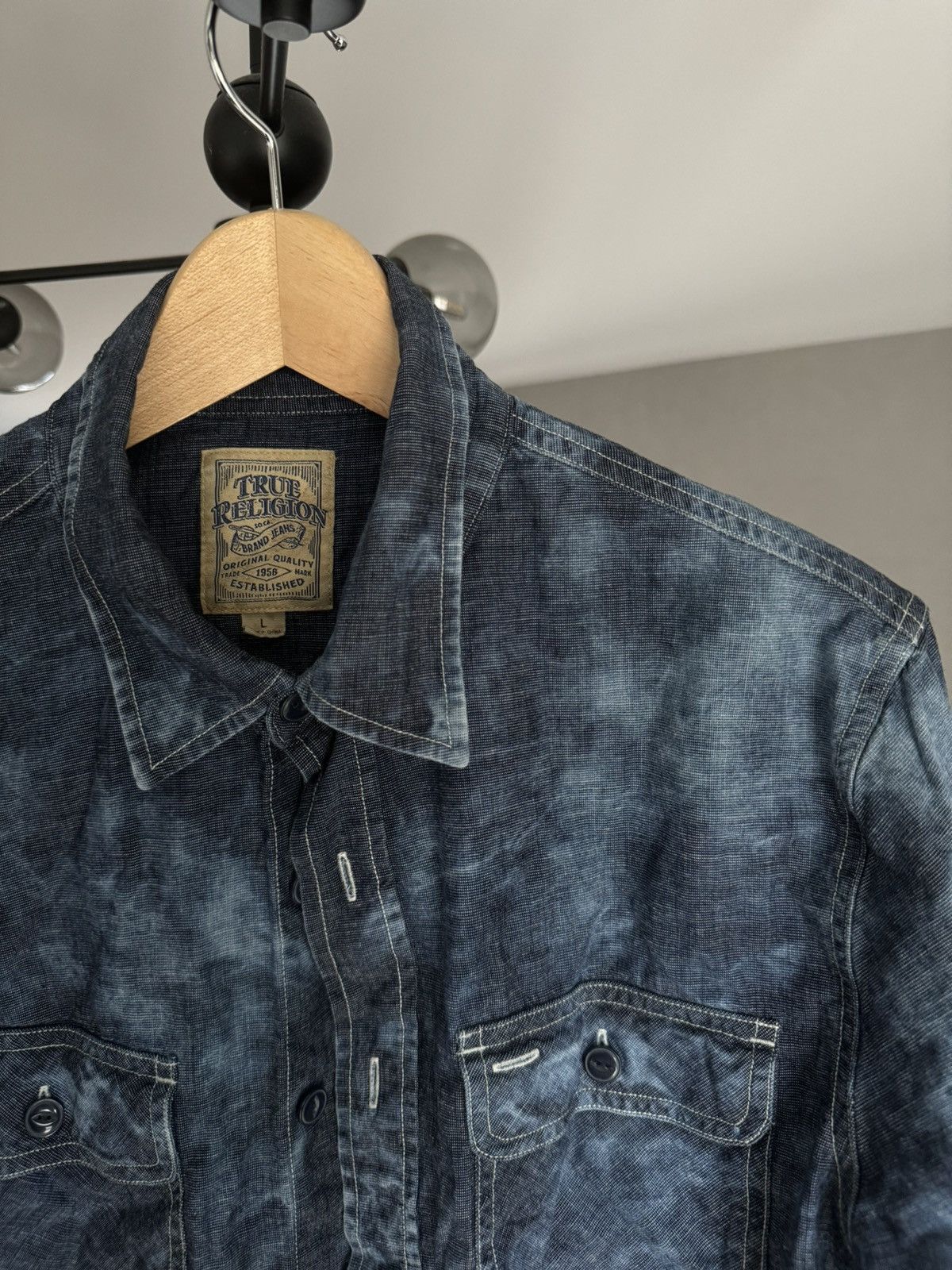 Japanese Brand × True Religion × Vintage True Religion Dyed Shirt Size US L / EU 52-54 / 3 - 3 Thumbnail