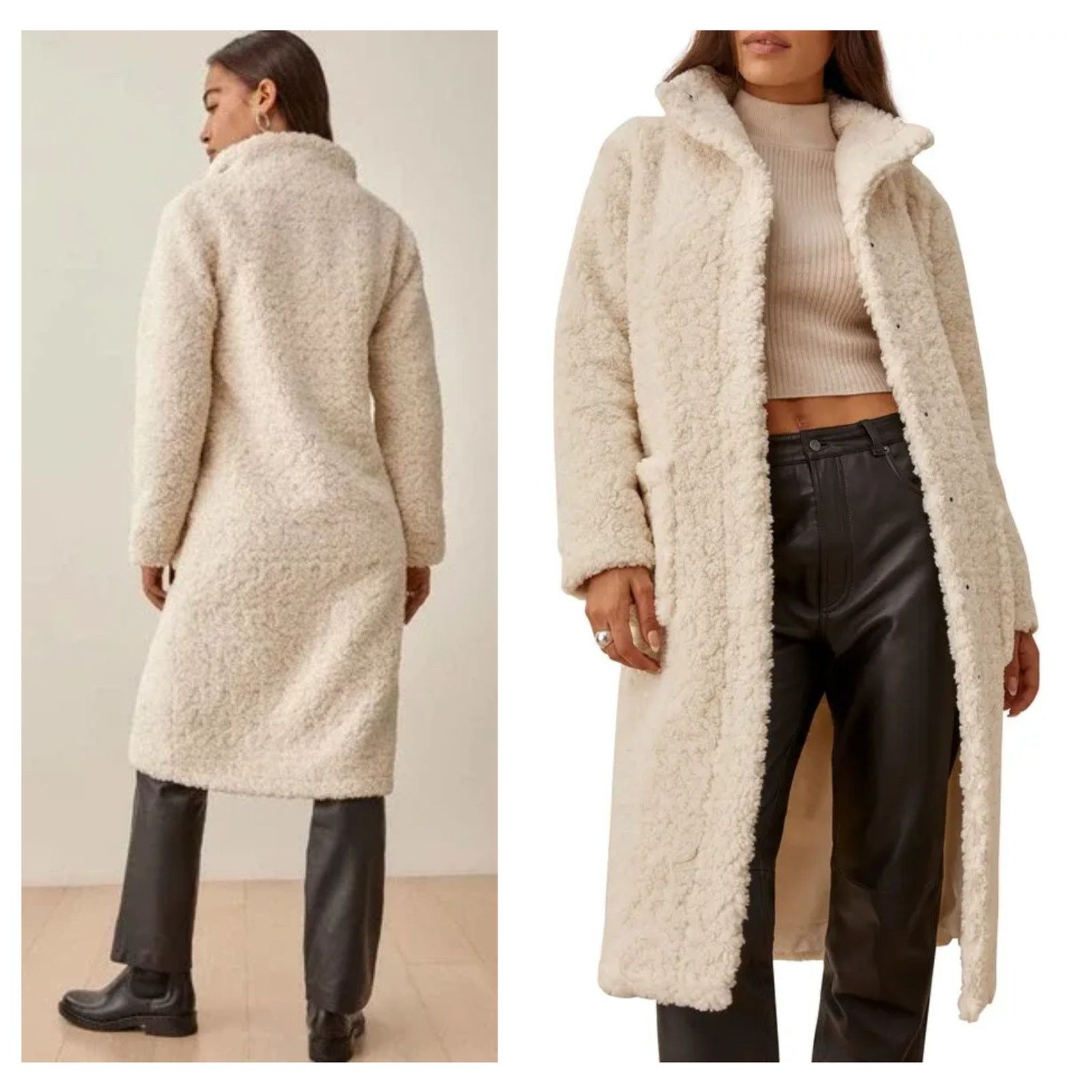 Reformation REFORMATION Bromley Faux-fur Coat Size Small Size S / US 4 / IT 40 - 8 Thumbnail
