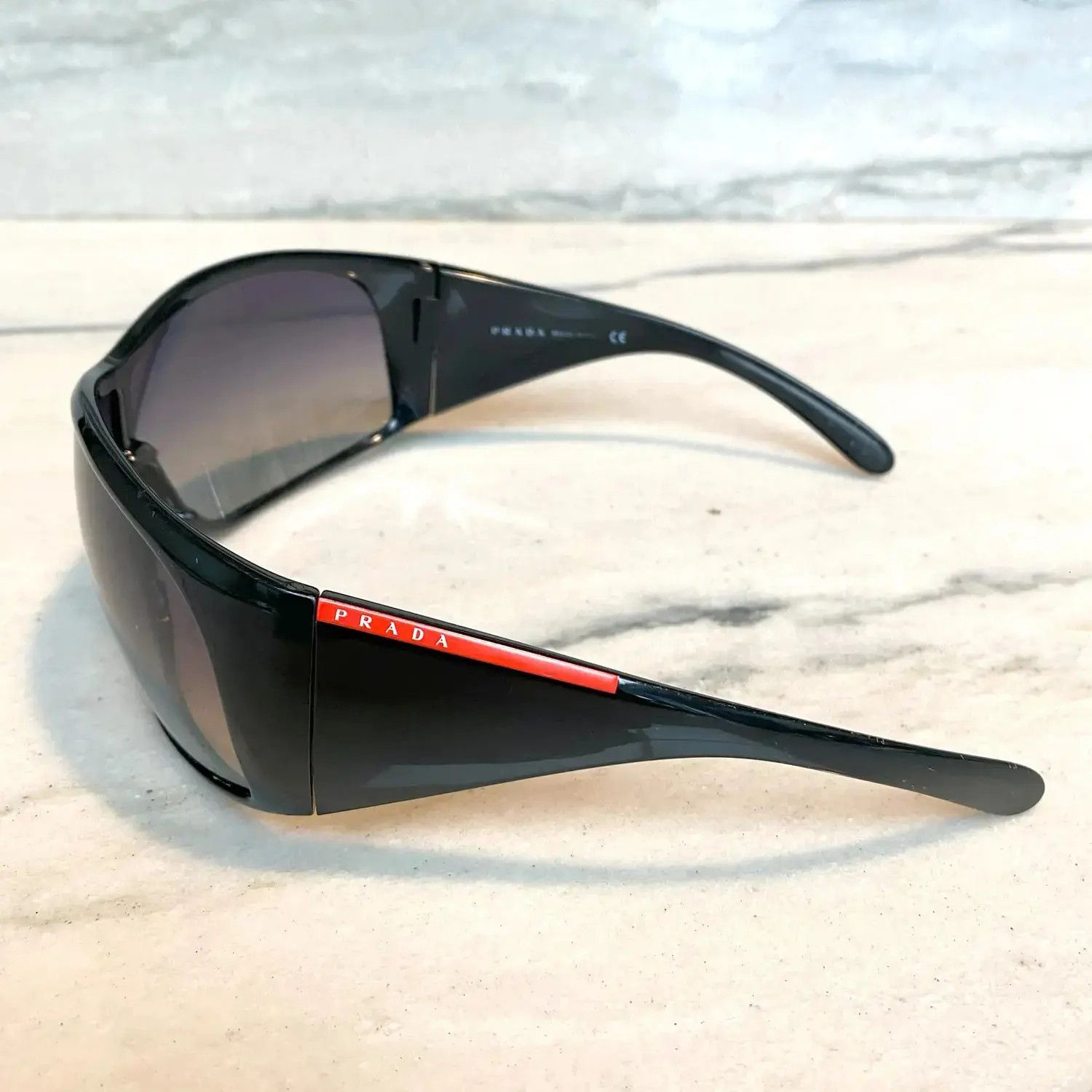 Prada × Vintage PRADA Sunglasses Star Mask Flame Sport Metal RI838 Size ONE SIZE - 1 Thumbnail